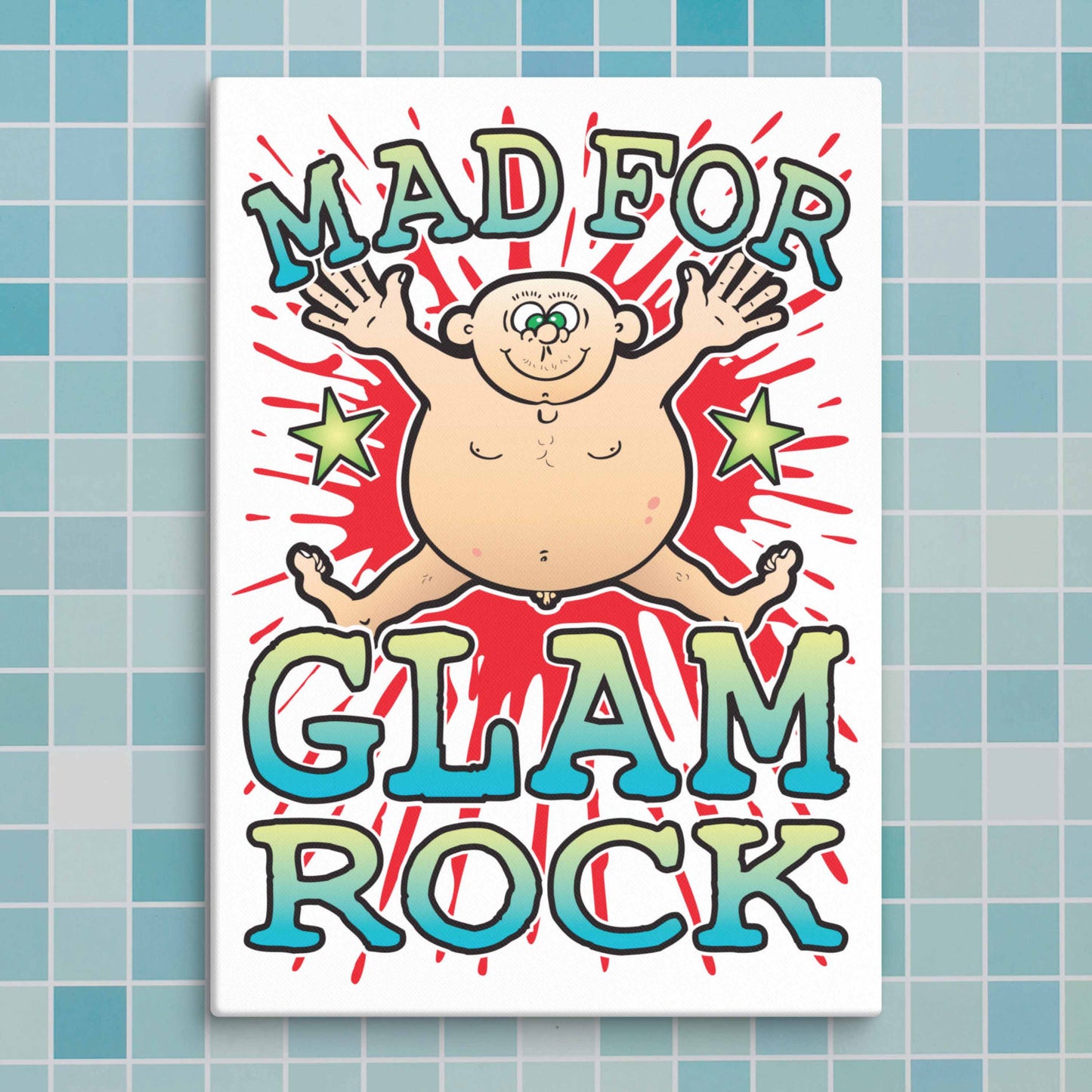 Glam Rock Canvas Print 30x40cm