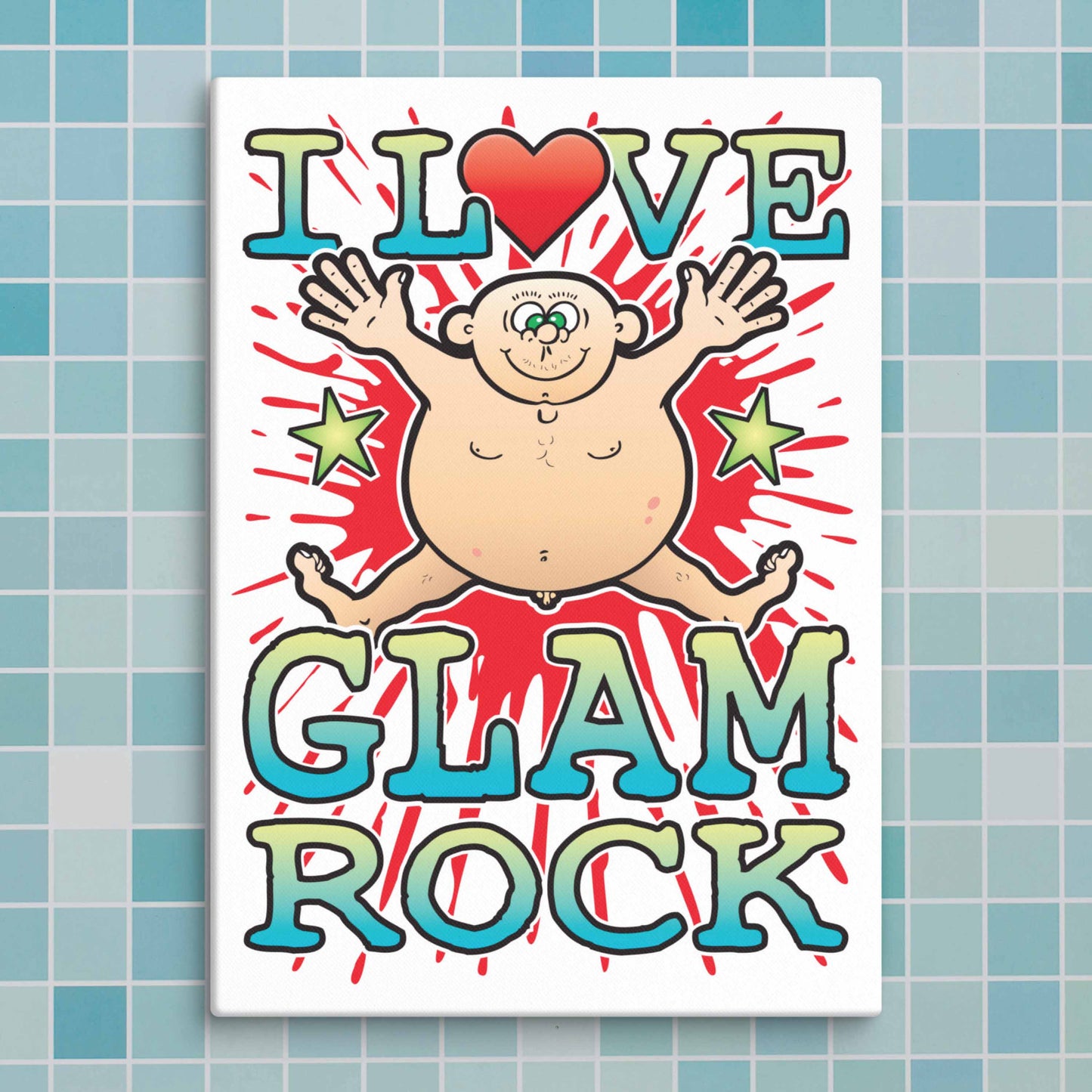 Glam Rock Canvas Print 30x40cm