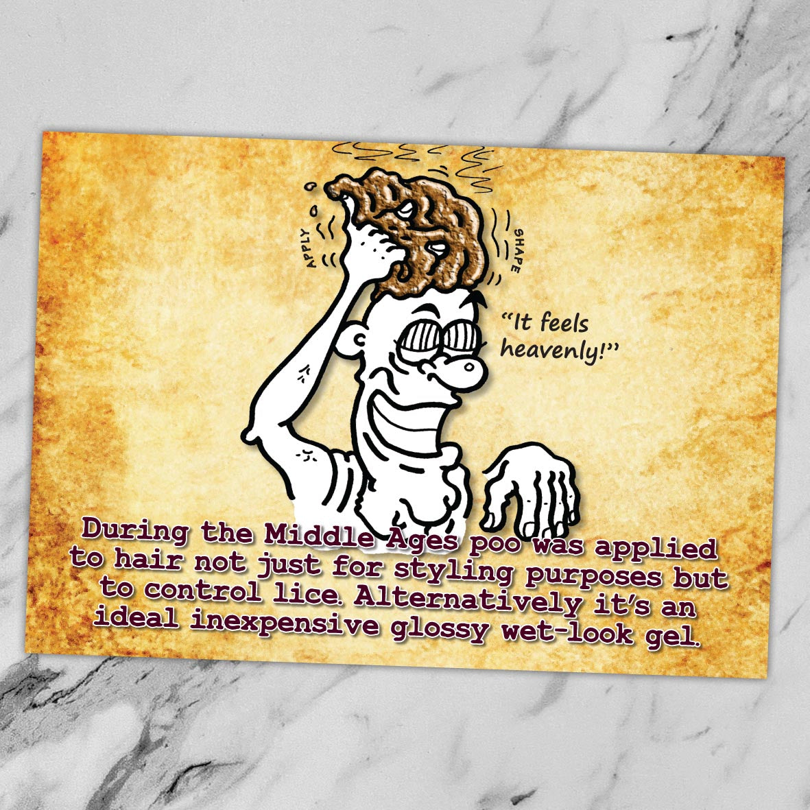 Heavenly Hair Gel Cartoon Art Print