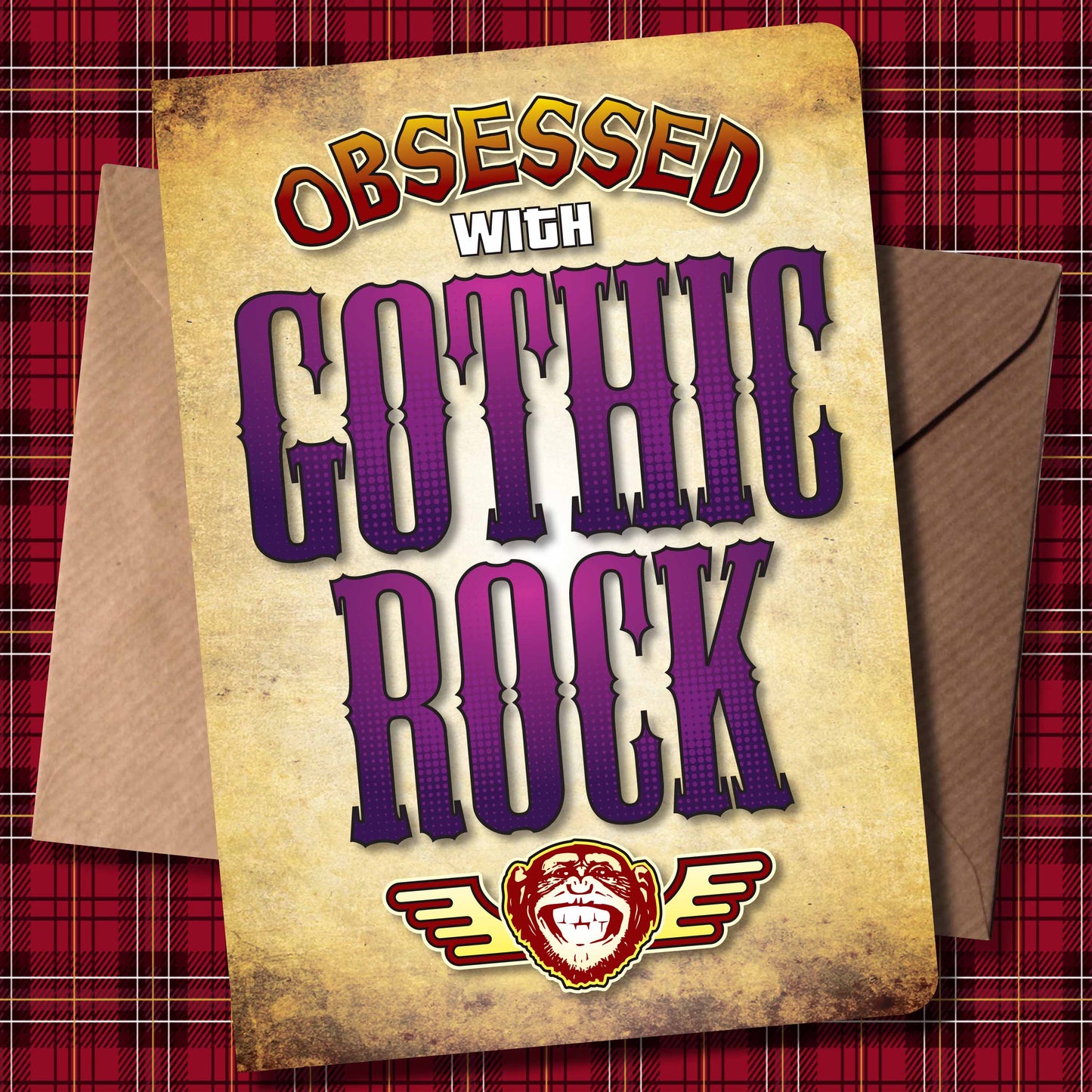 Gothic Rock - Obsessed Art Poster + Birthday / Greetings Card