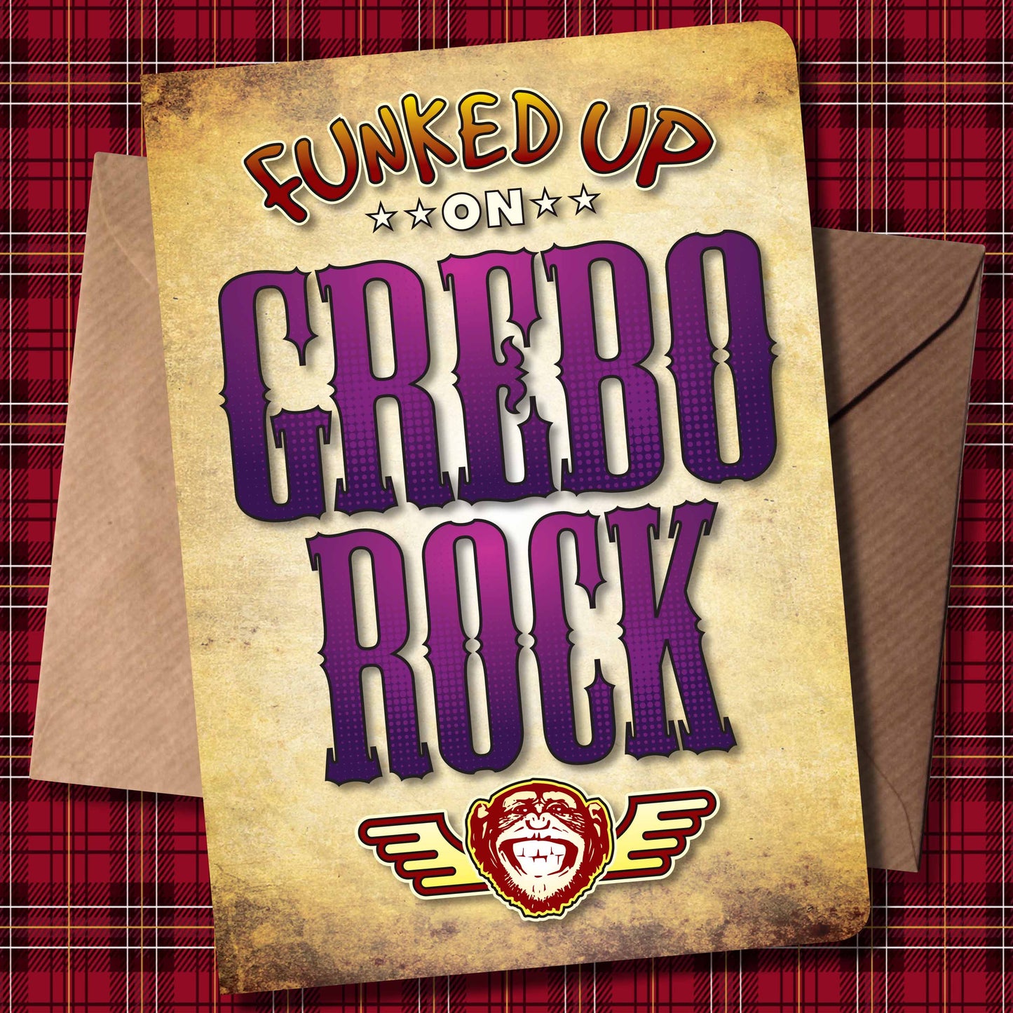 Grebo Rock Art Print / Poster / Birthday Card / Greetings Card
