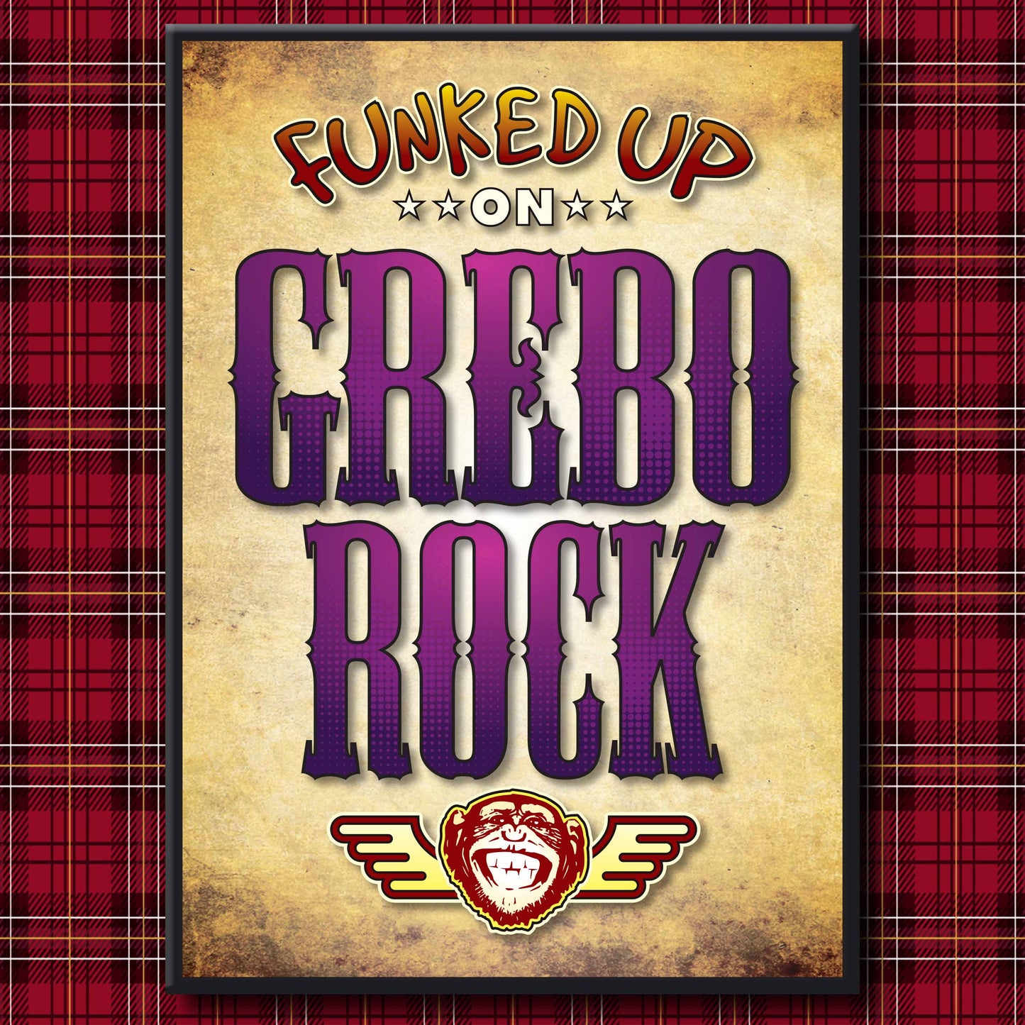 Grebo Rock Art Print / Poster / Birthday Card / Greetings Card