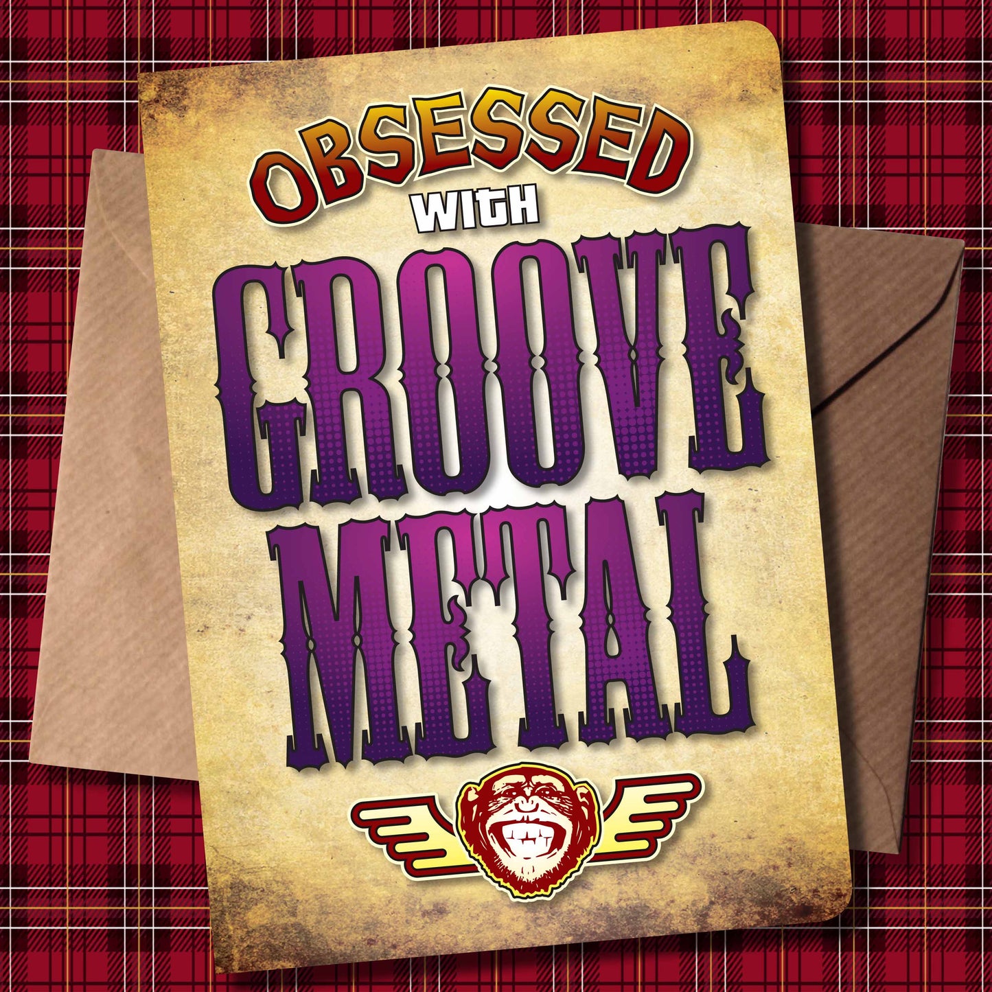 Groove Metal - Obsessed Art Poster + Birthday / Greetings Card