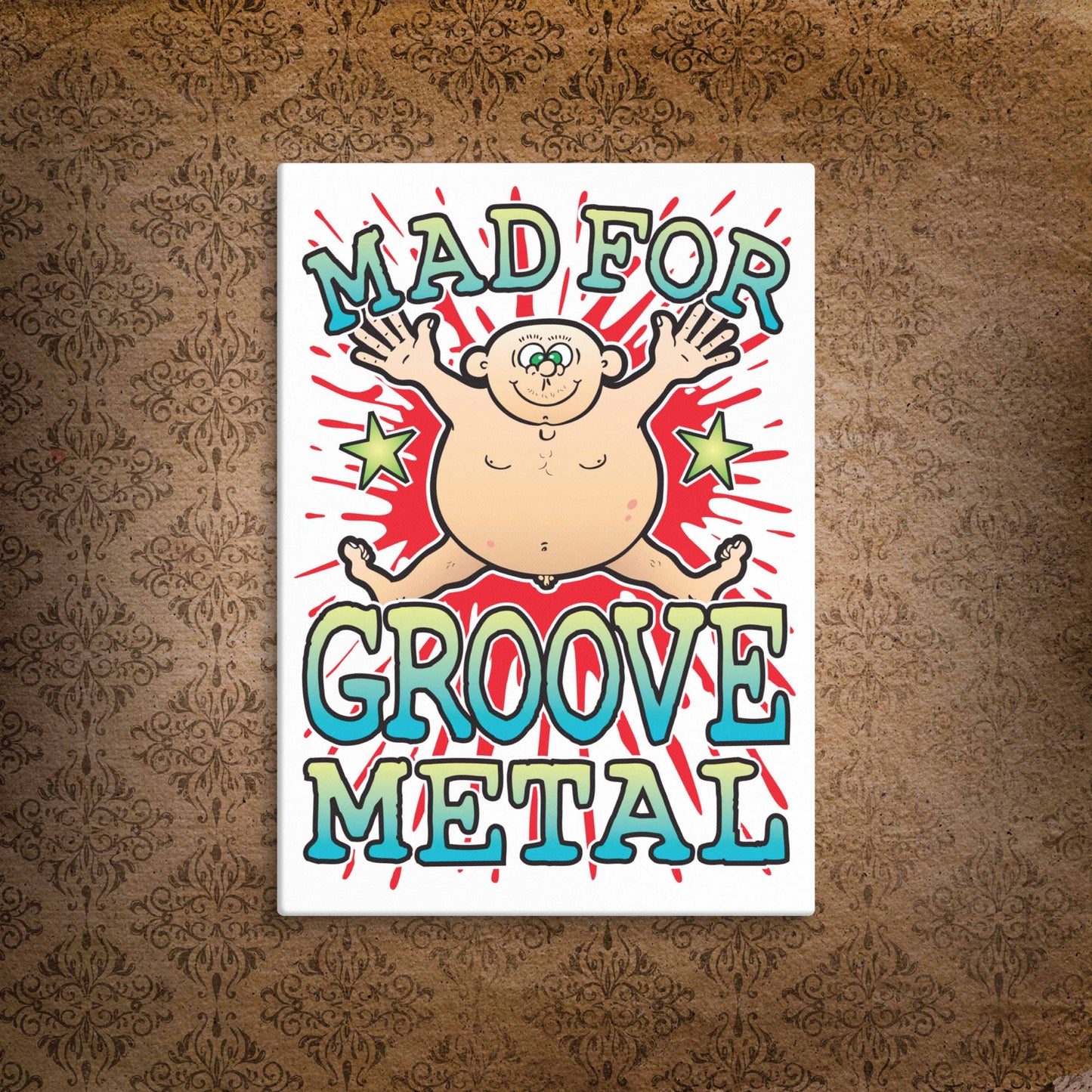 Groove Metal Canvas Print 51x71cm