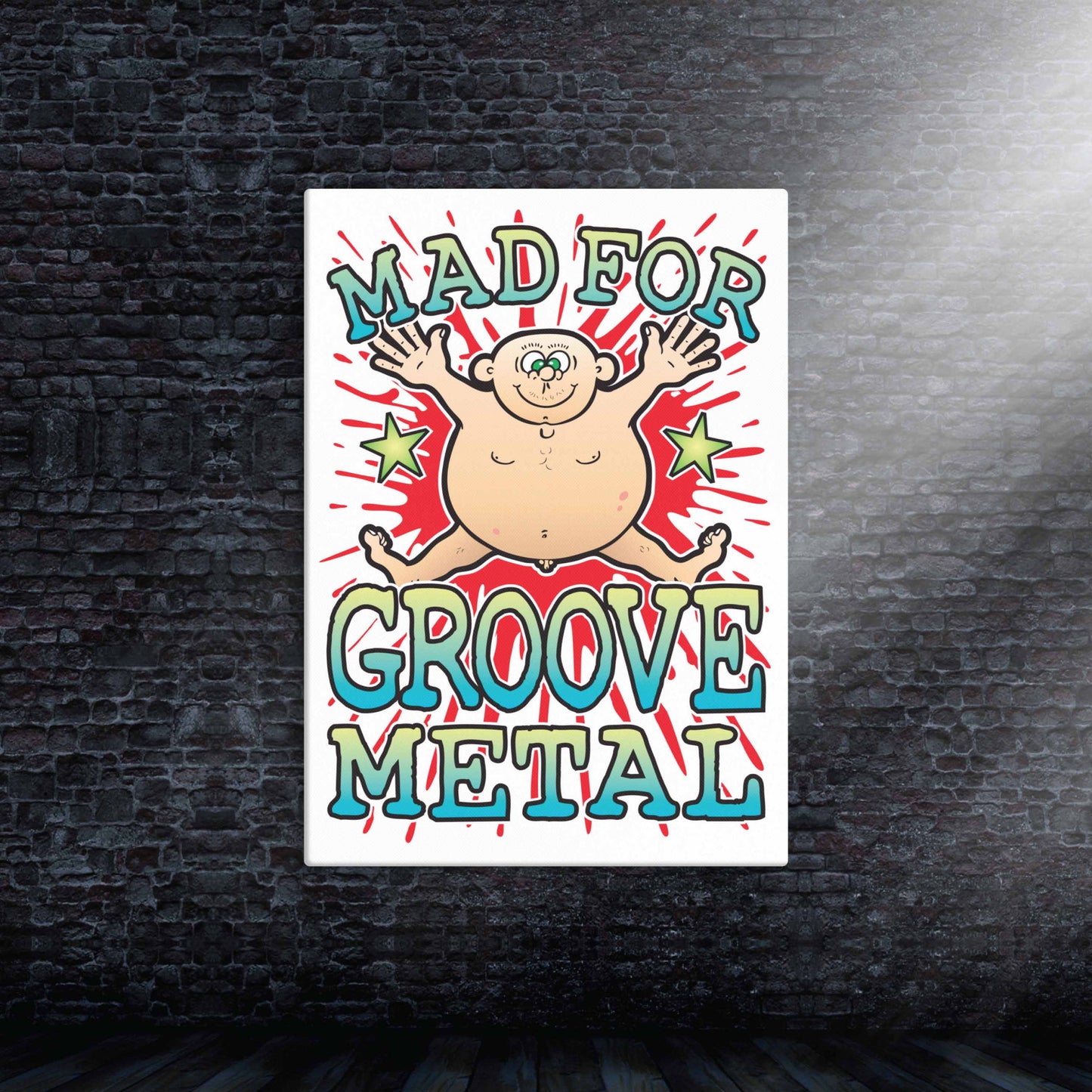 Groove Metal Canvas Print 30x40cm