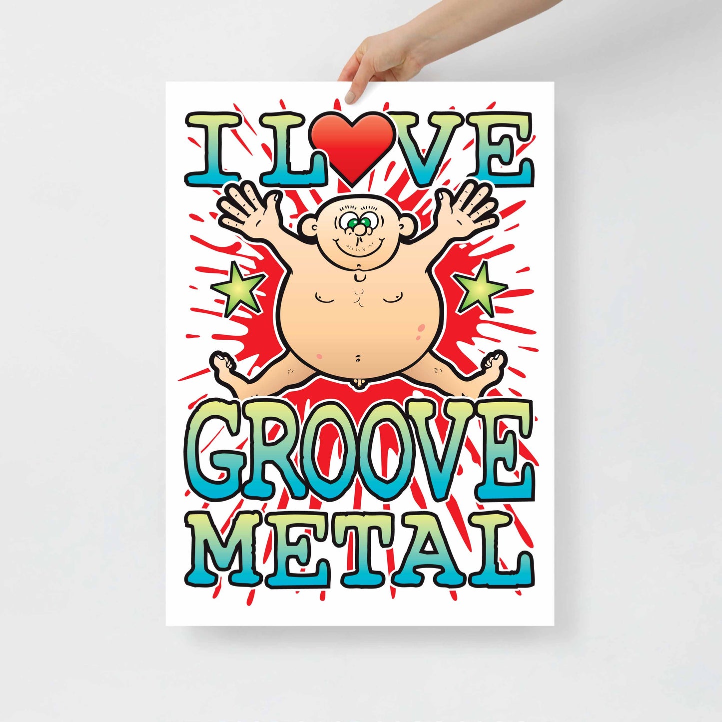 Groove Metal 50x70cm Wall Art / Love Music Poster