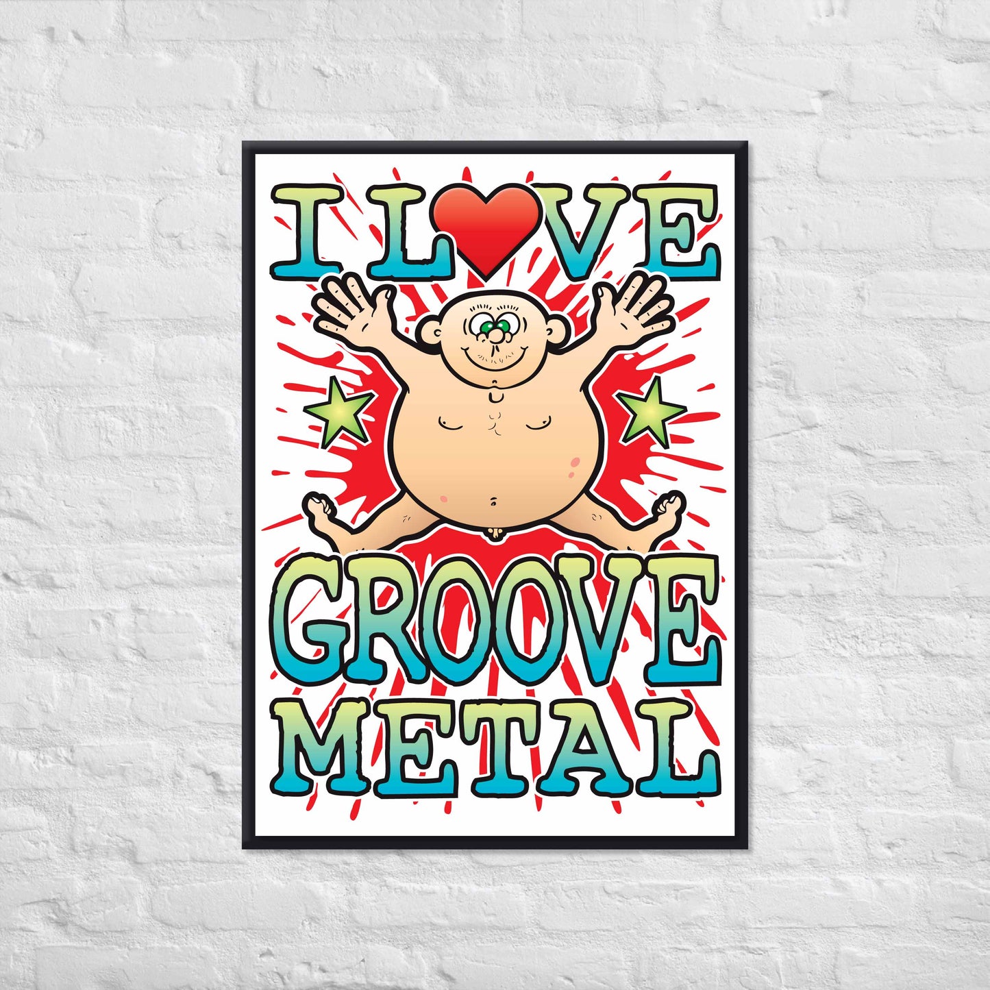 Groove Metal 50x70cm Wall Art / Love Music Poster