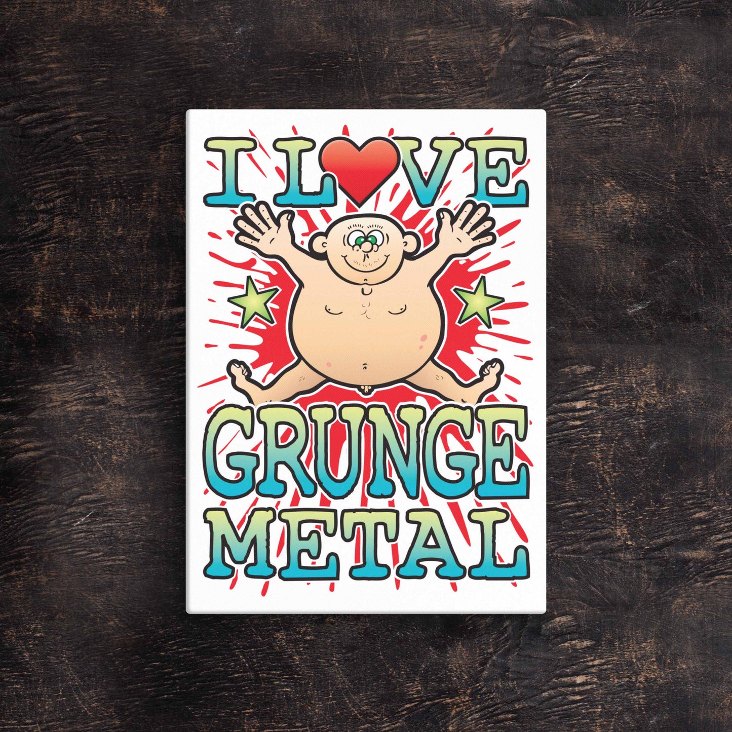 Grunge Metal 51x71cm Canvas Print