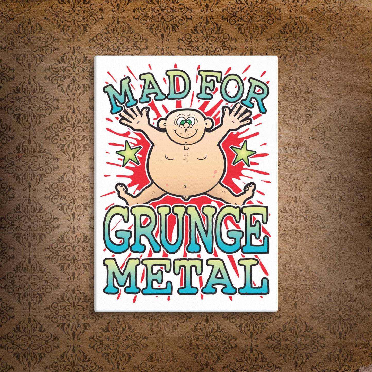 Grunge Metal Canvas Print 51x71cm