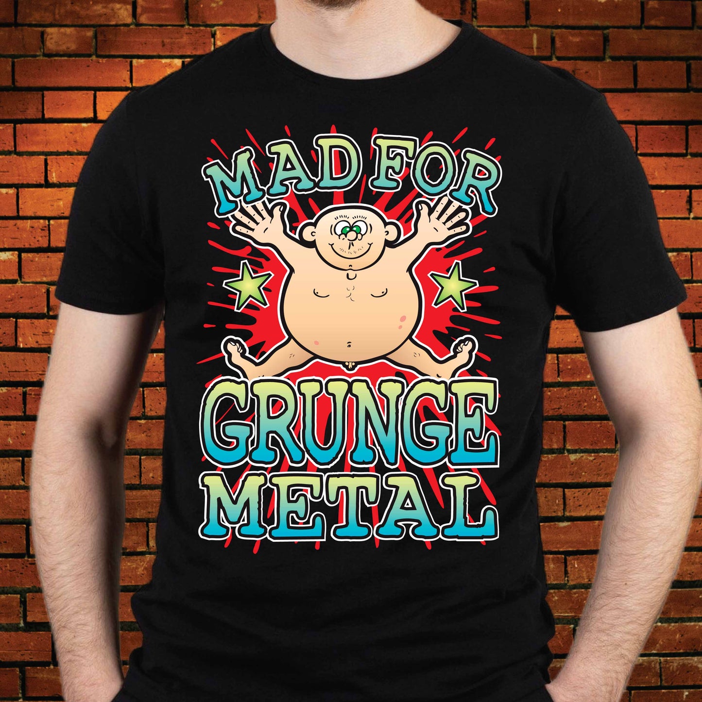Grunge Metal Cotton T-Shirt