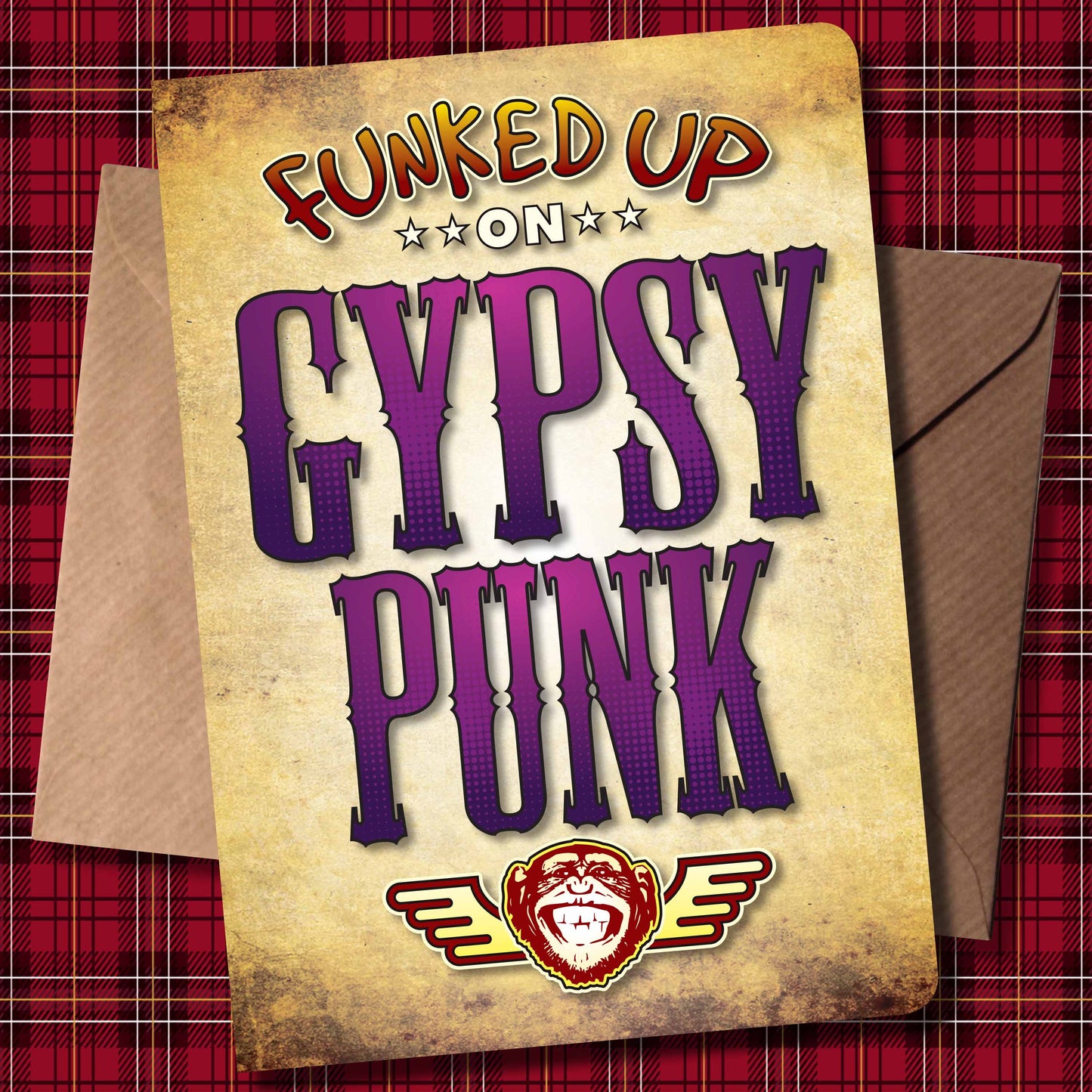 Gypsy Punk Art Print / Poster / Birthday Card / Greetings Card