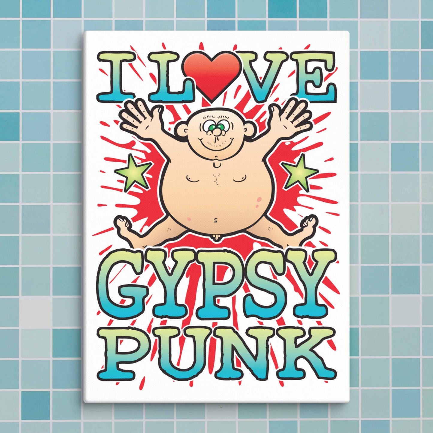 Gypsy Punk Canvas Print 30x40cm
