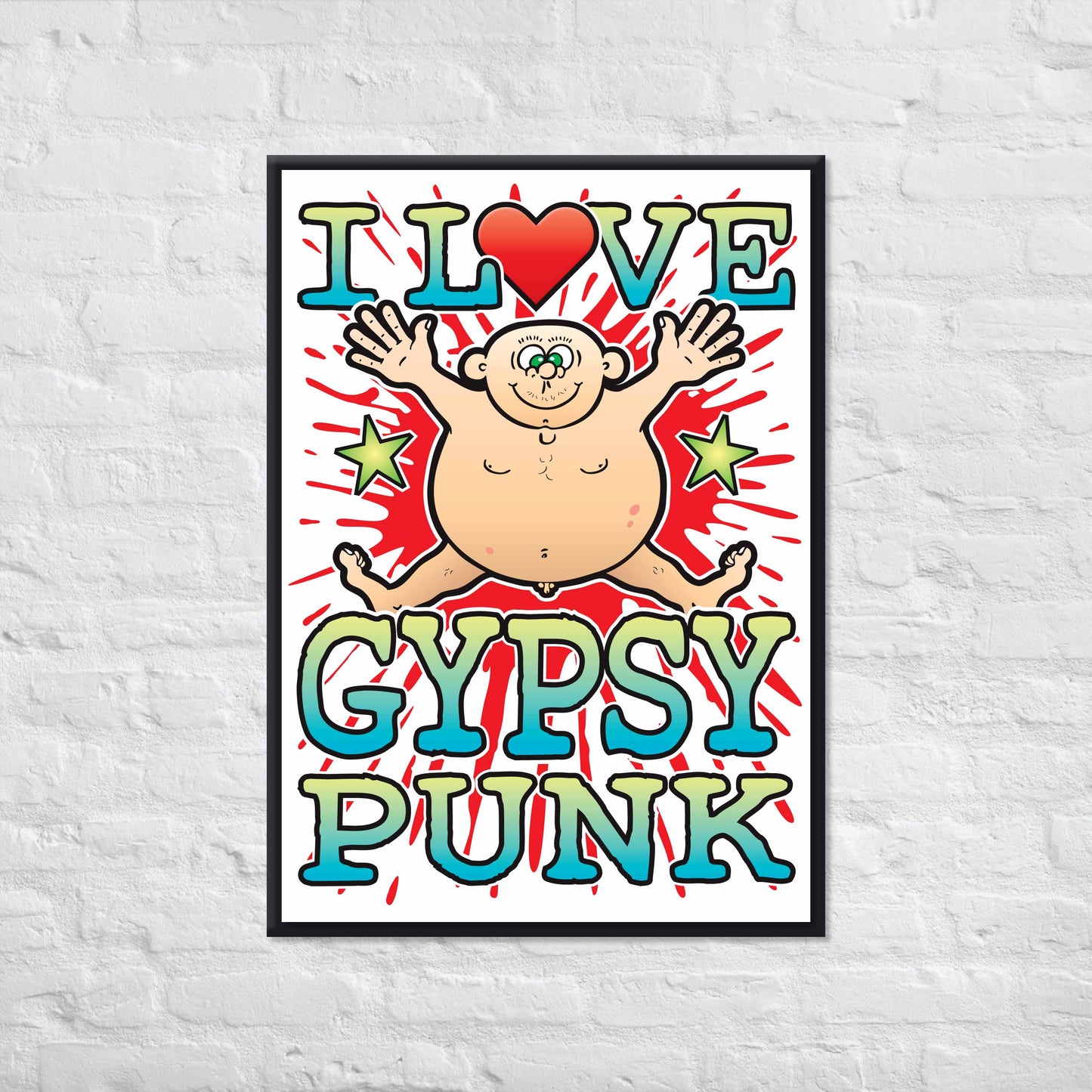 Gypsy Punk 50x70cm Wall Art / Love Music Poster