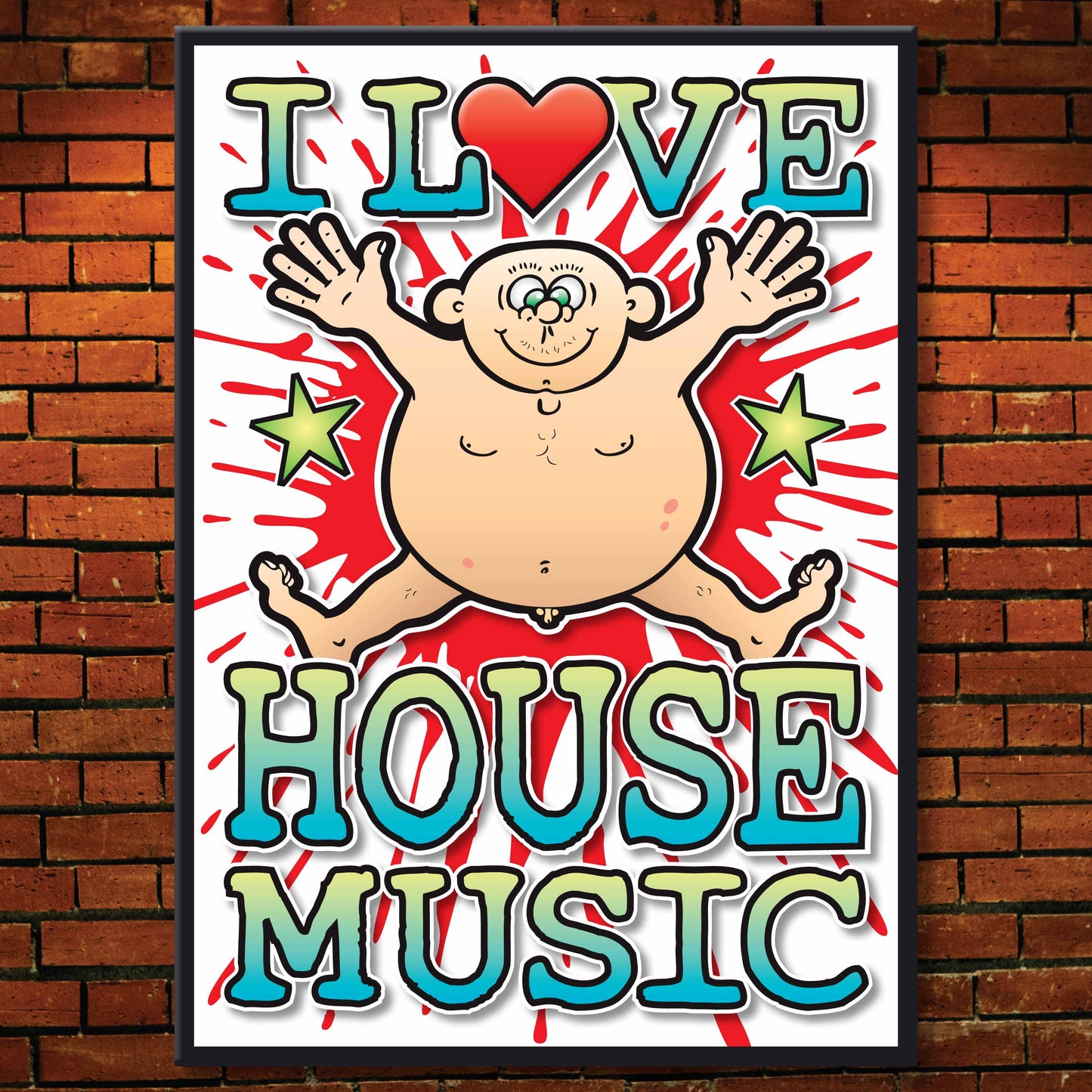 House Music Art Print / Love Music Poster / Wall Décor / Rock Guru