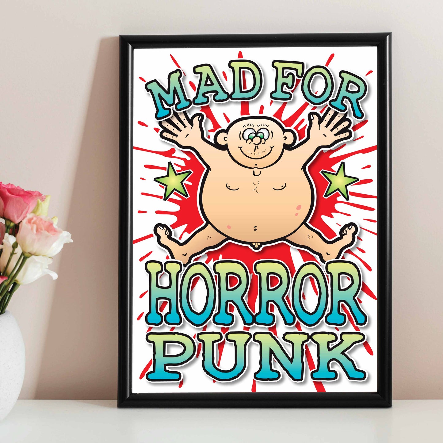 Horror Punk Art Print / Mad For Music Poster / Wall Décor