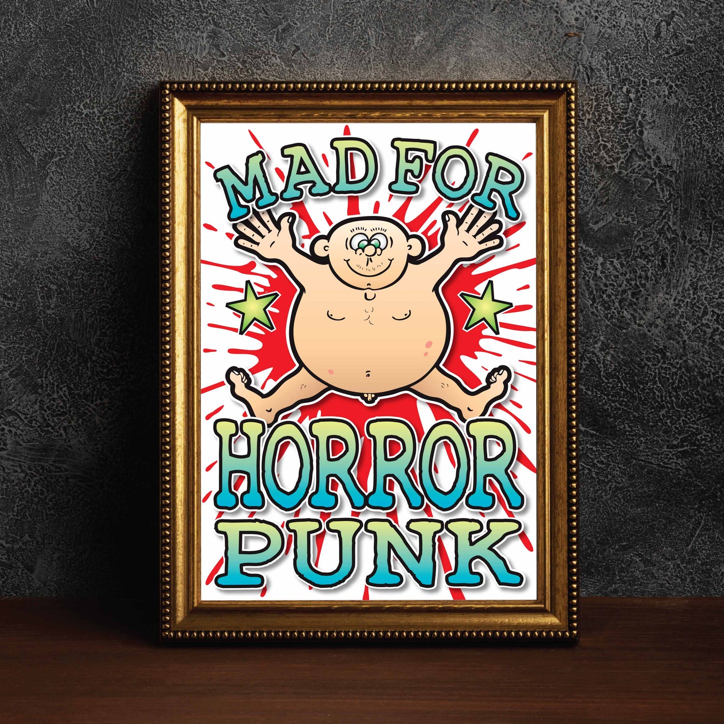 Horror Punk Art Print / Mad For Music Poster / Wall Décor