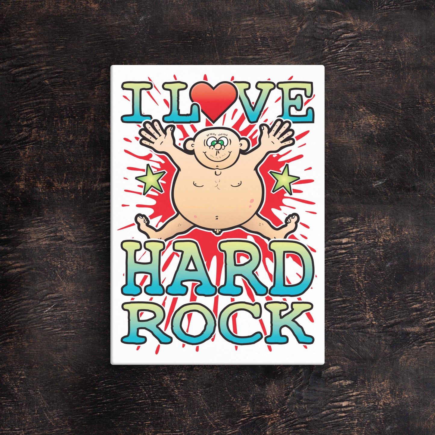 Hard Rock 51x71cm Canvas Print