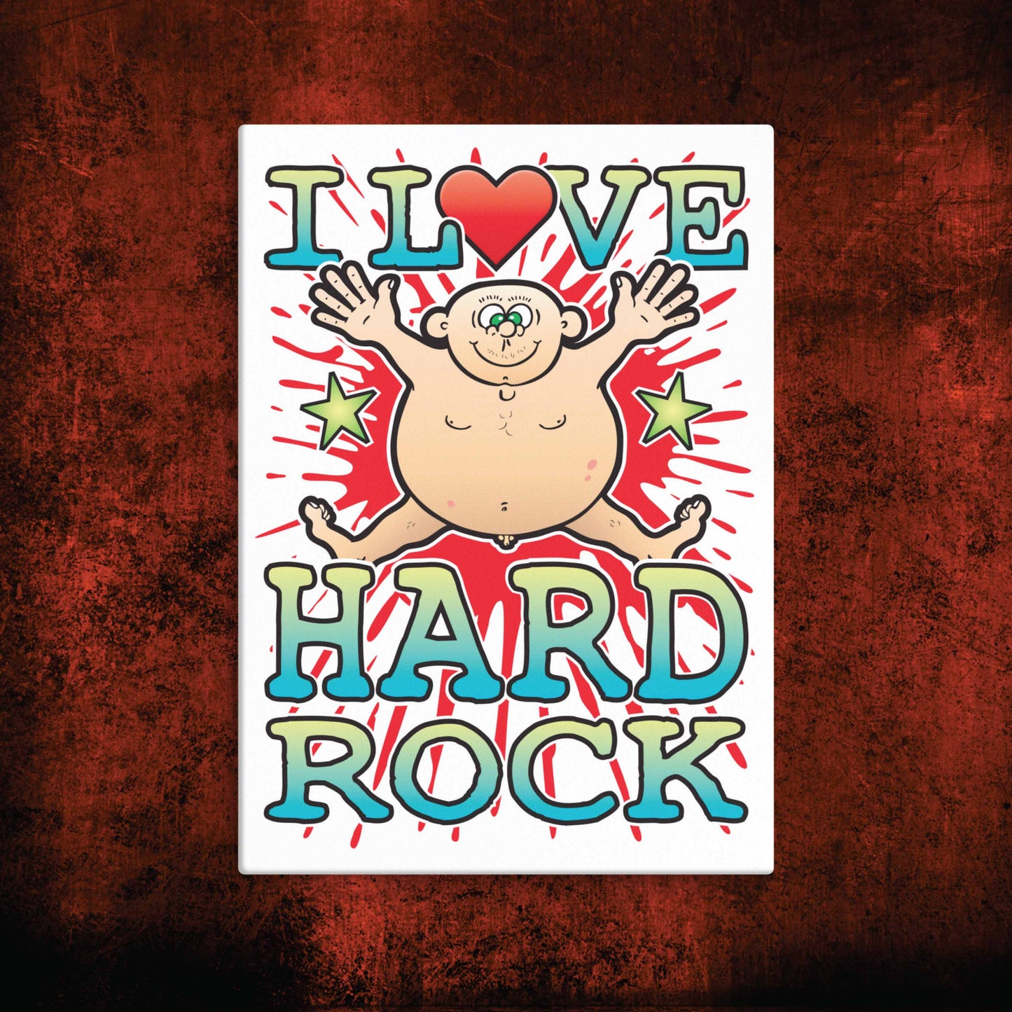 Hard Rock Canvas Print 30x40cm