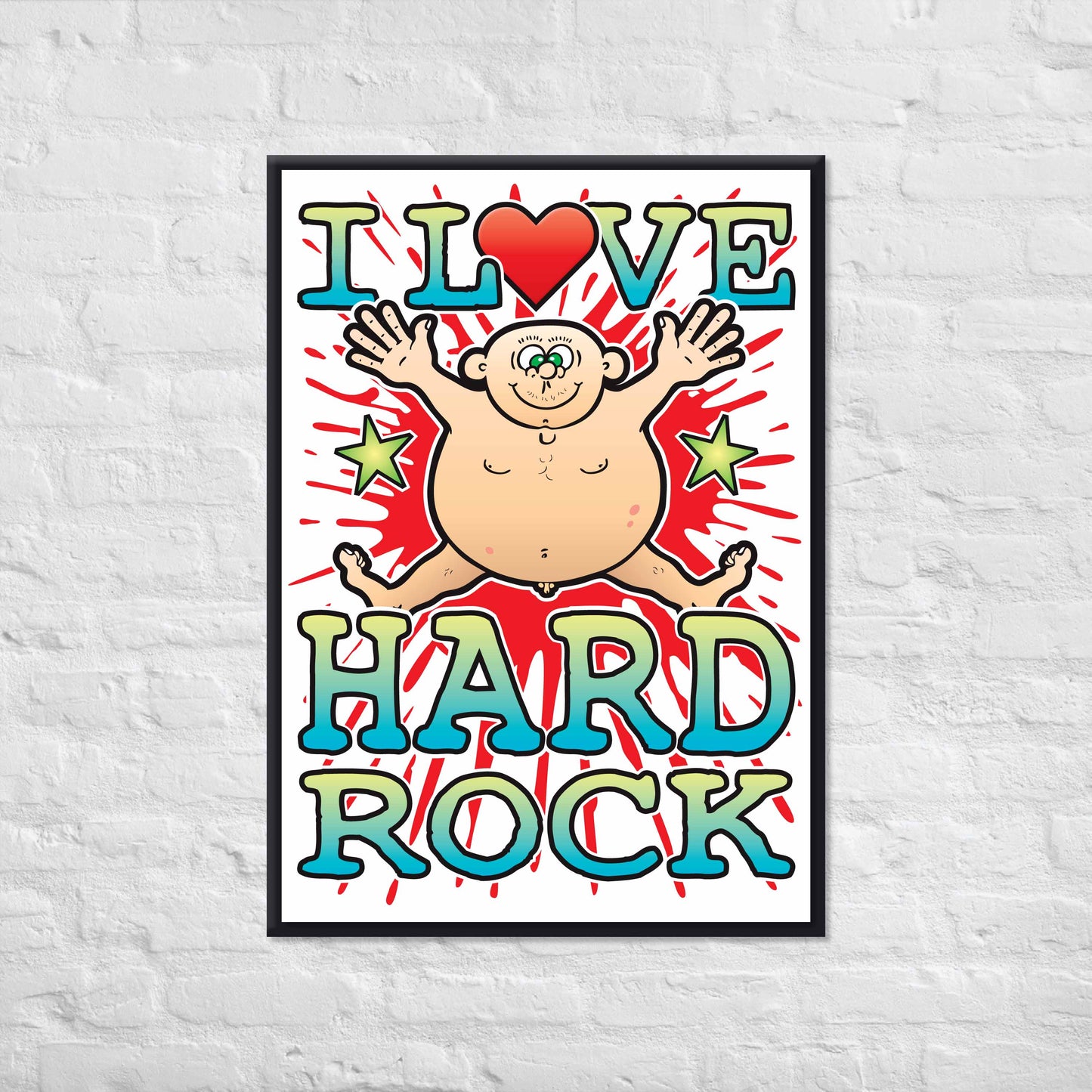 Hard Rock 50x70cm Wall Art / Love Music Poster
