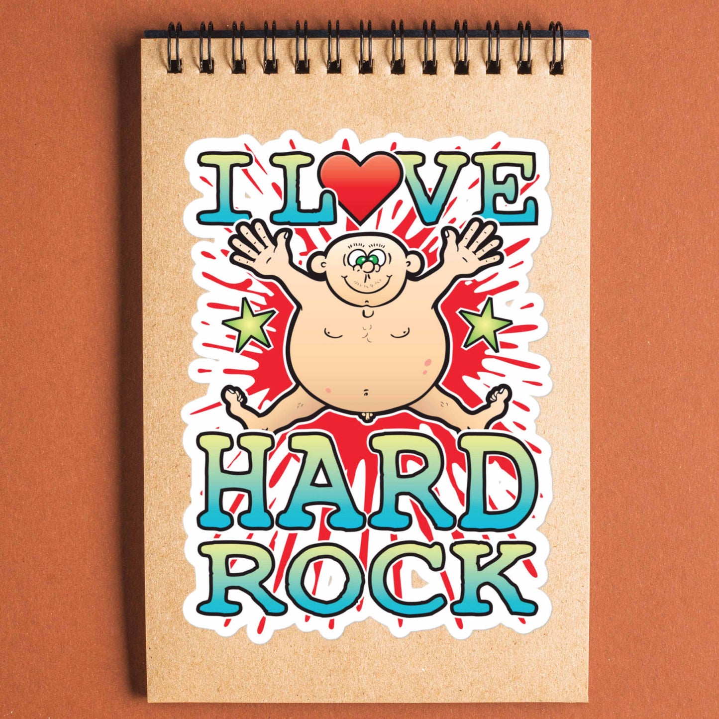 Hard Rock Vinyl Kiss-Cut Sticker / 14 x 10cm