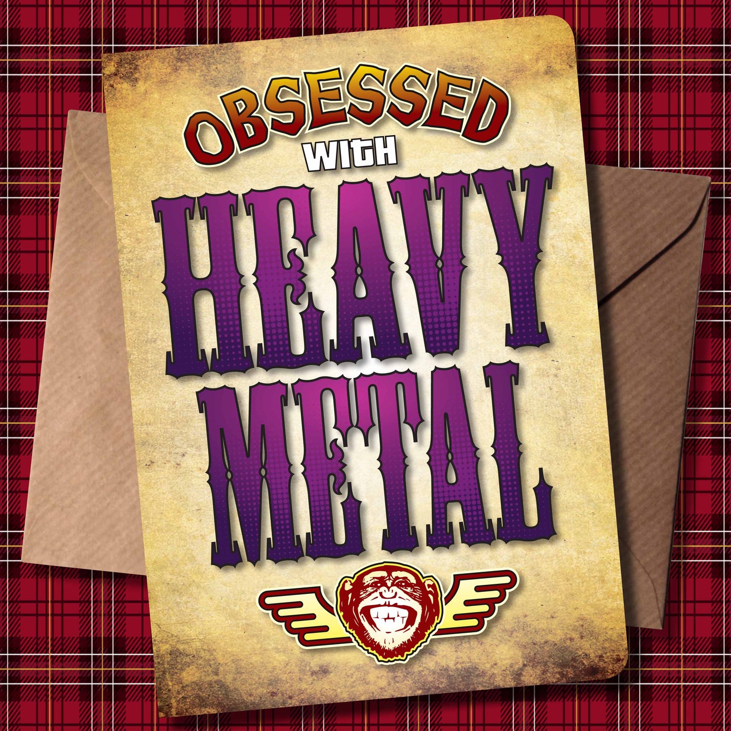 Heavy Metal - Obsessed Art Poster + Birthday / Greetings Card