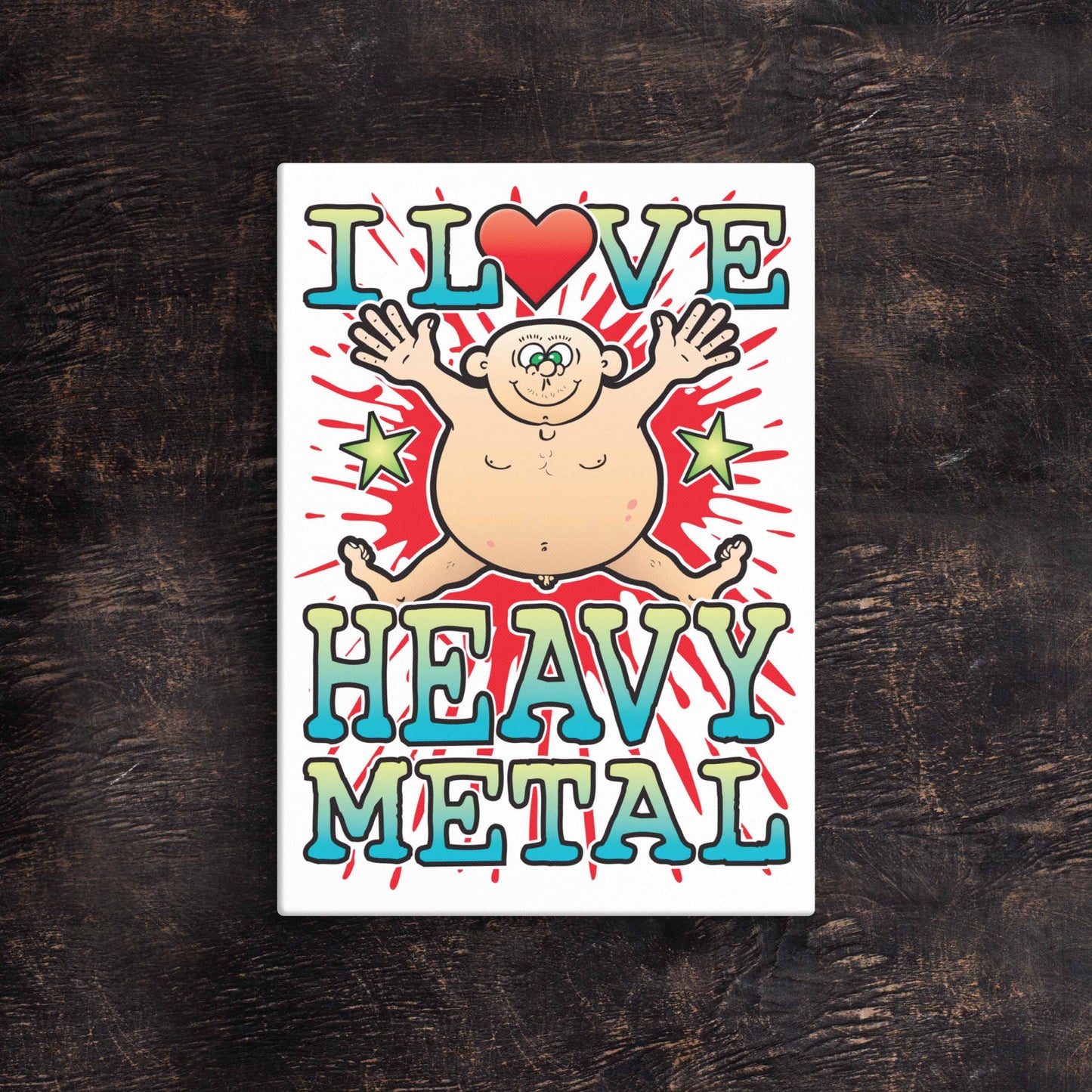 Heavy Metal 51x71cm Canvas Print
