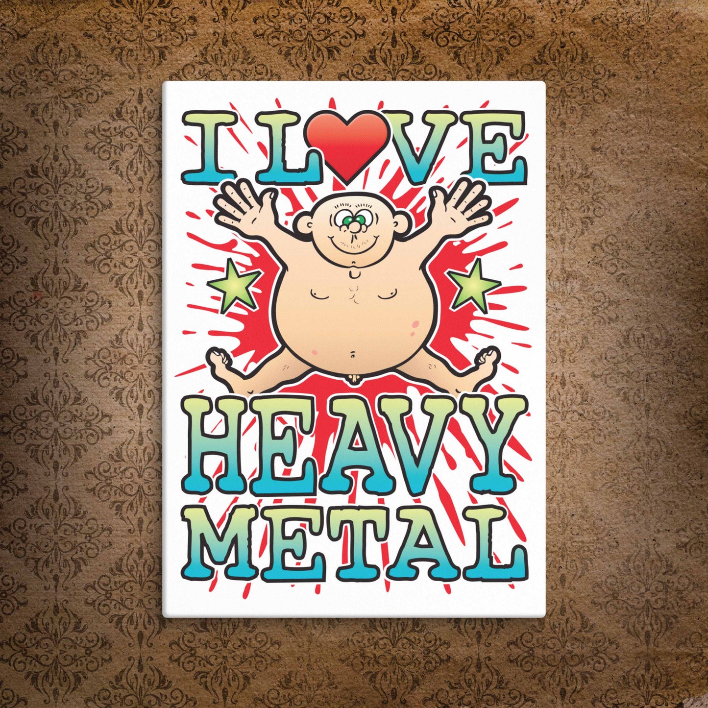 Heavy Metal Canvas Print 30x40cm