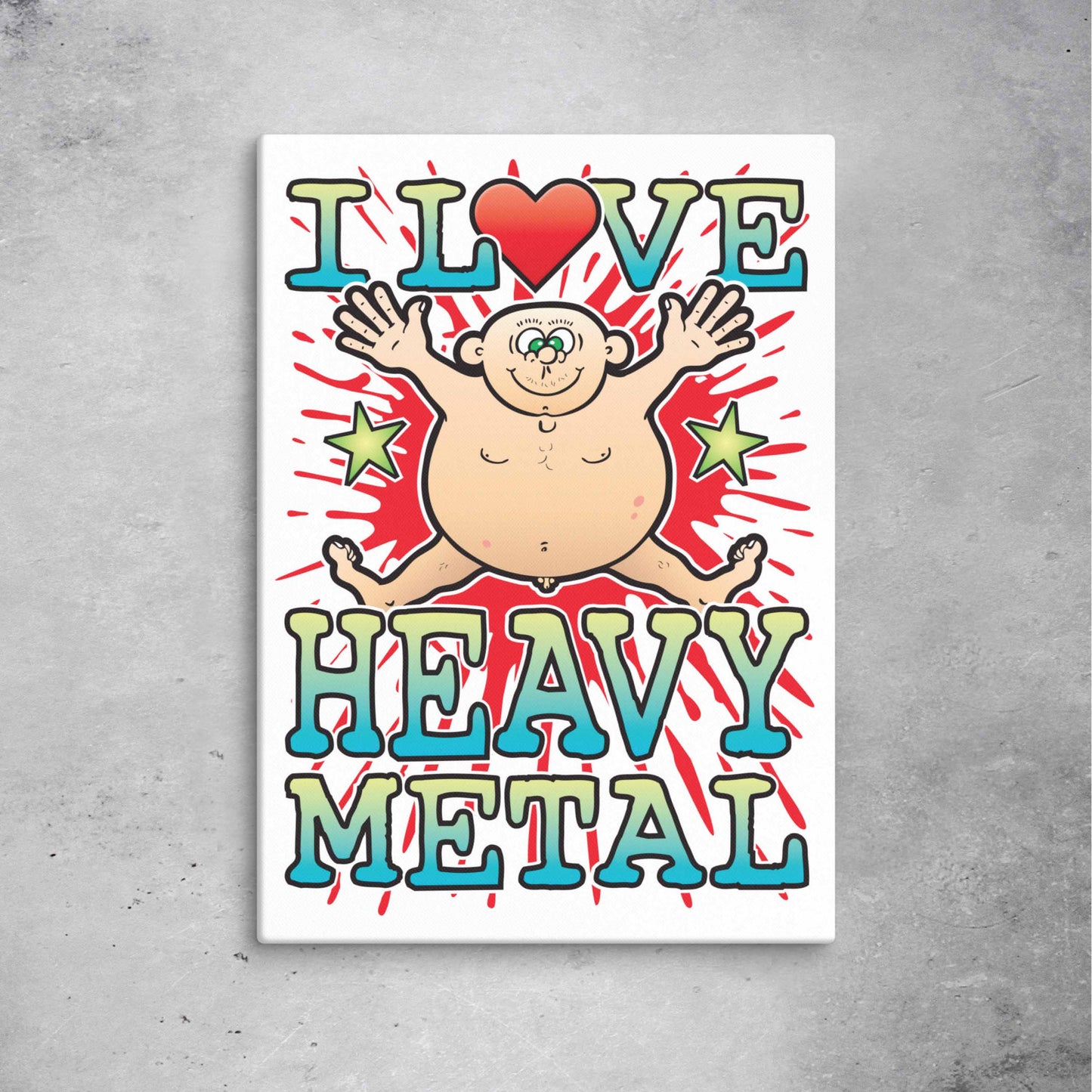 Heavy Metal 51x71cm Canvas Print