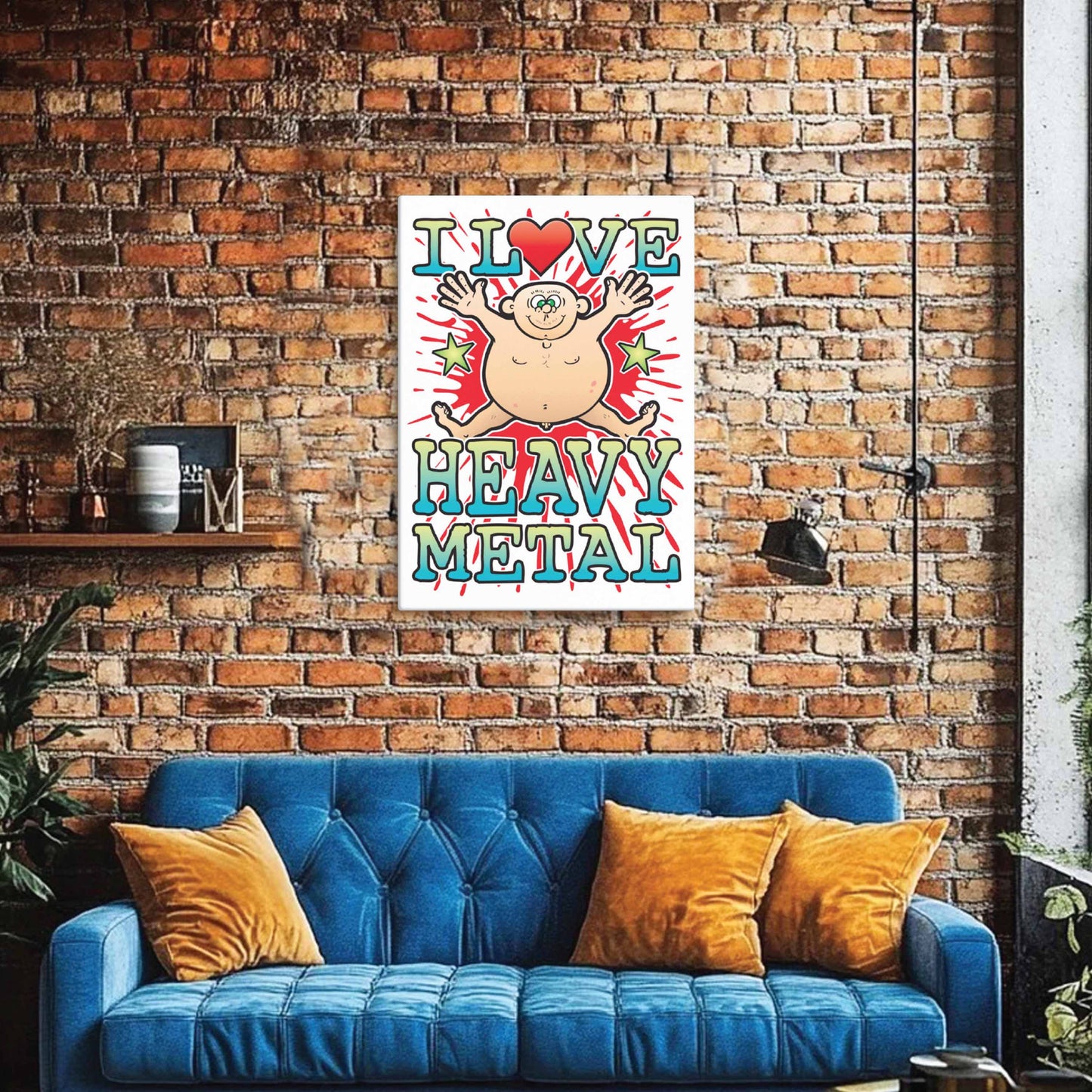 Heavy Metal 51x71cm Canvas Print