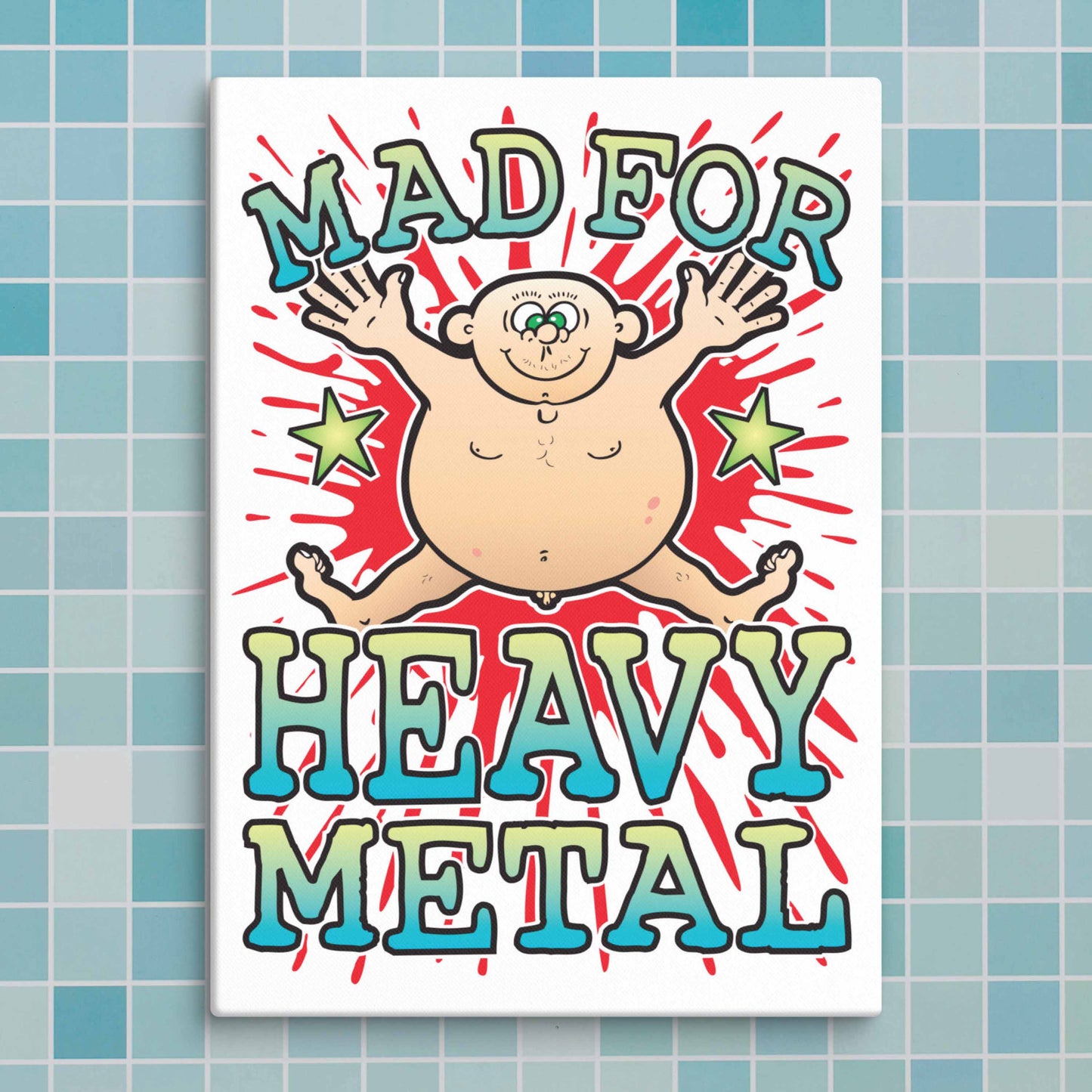 Heavy Metal Canvas Print 30x40cm