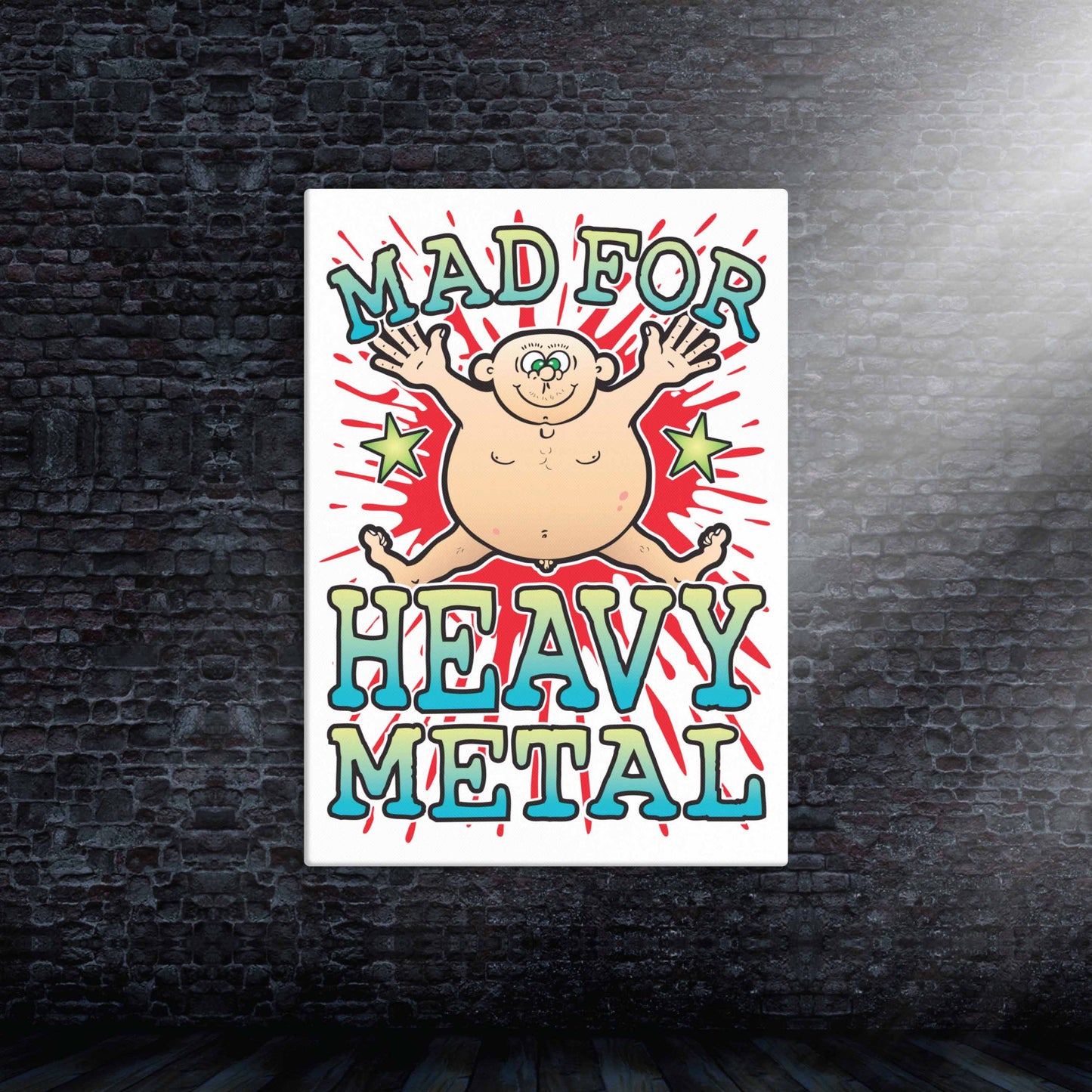 Heavy Metal Canvas Print 30x40cm