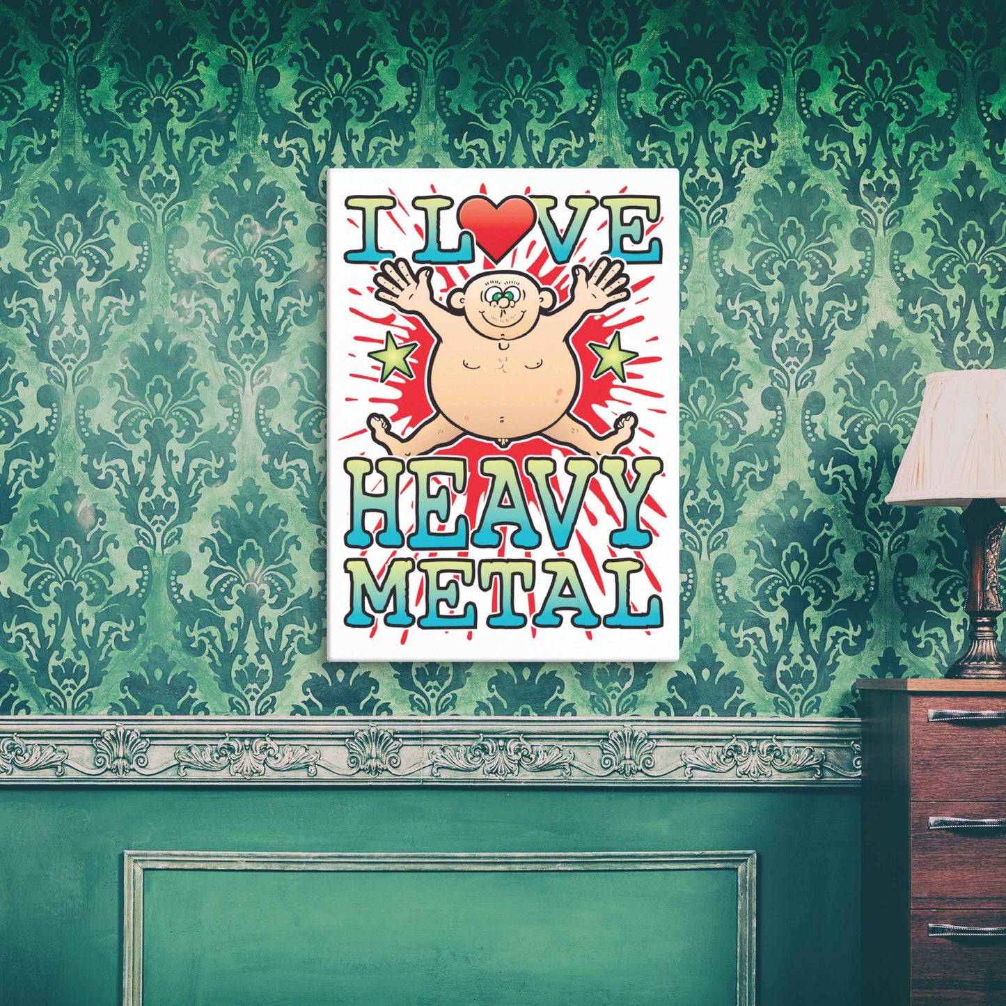 Heavy Metal 51x71cm Canvas Print