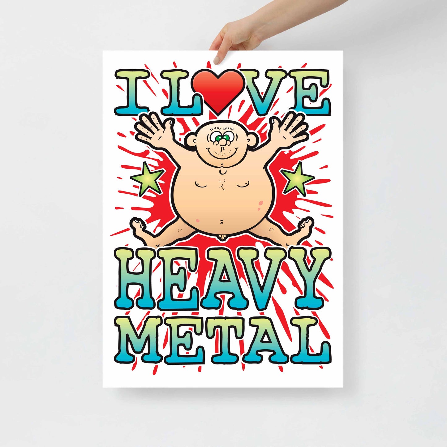 Heavy Metal 50x70cm Wall Art / Love Music Poster