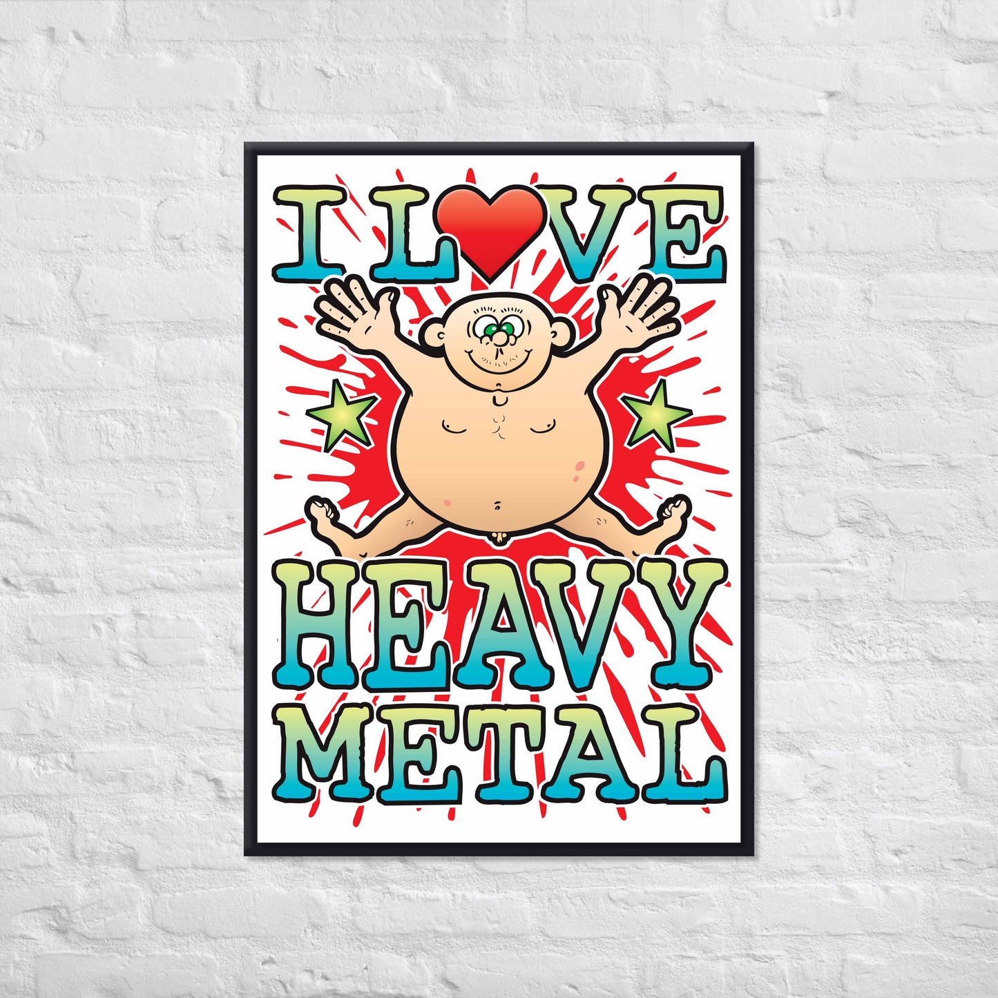 Heavy Metal 50x70cm Wall Art / Love Music Poster