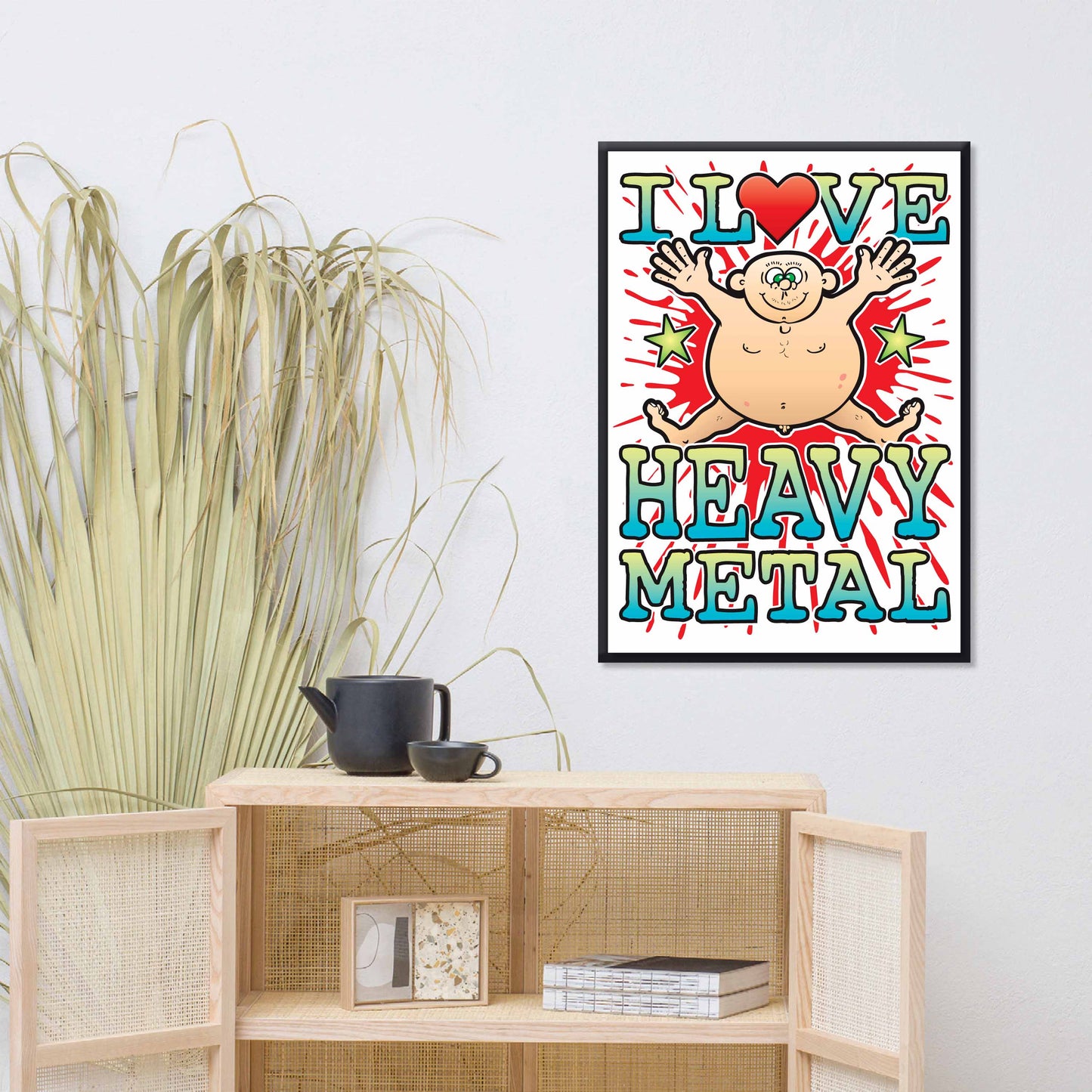 Heavy Metal 50x70cm Wall Art / Love Music Poster