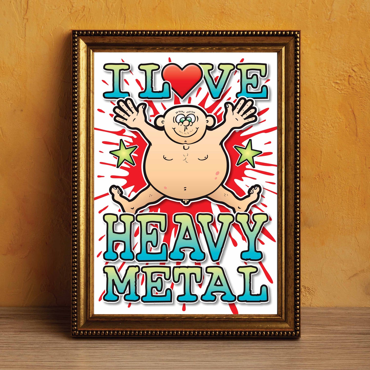 Heavy Metal Art Print / Love Music Poster / Wall Décor / Rock Guru