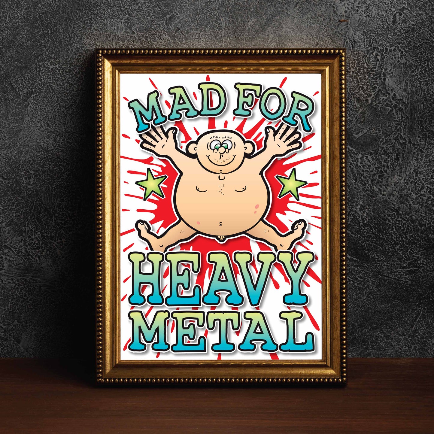 Heavy Metal Art Print / Mad For Music Poster / Wall Décor