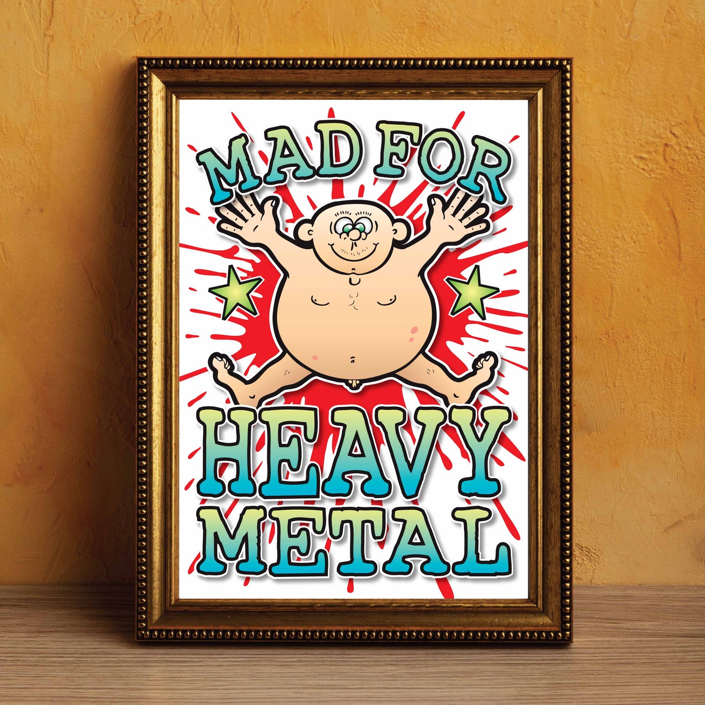 Heavy Metal Art Print / Mad For Music Poster / Wall Décor