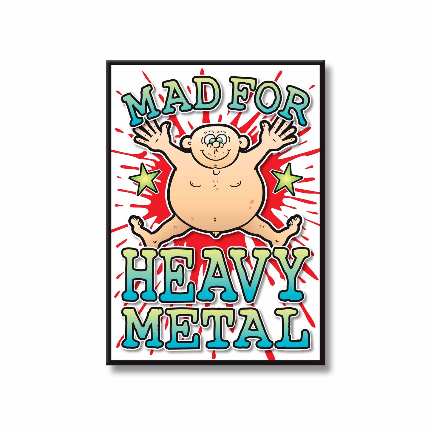 Heavy Metal Art Print / Mad For Music Poster / Wall Décor