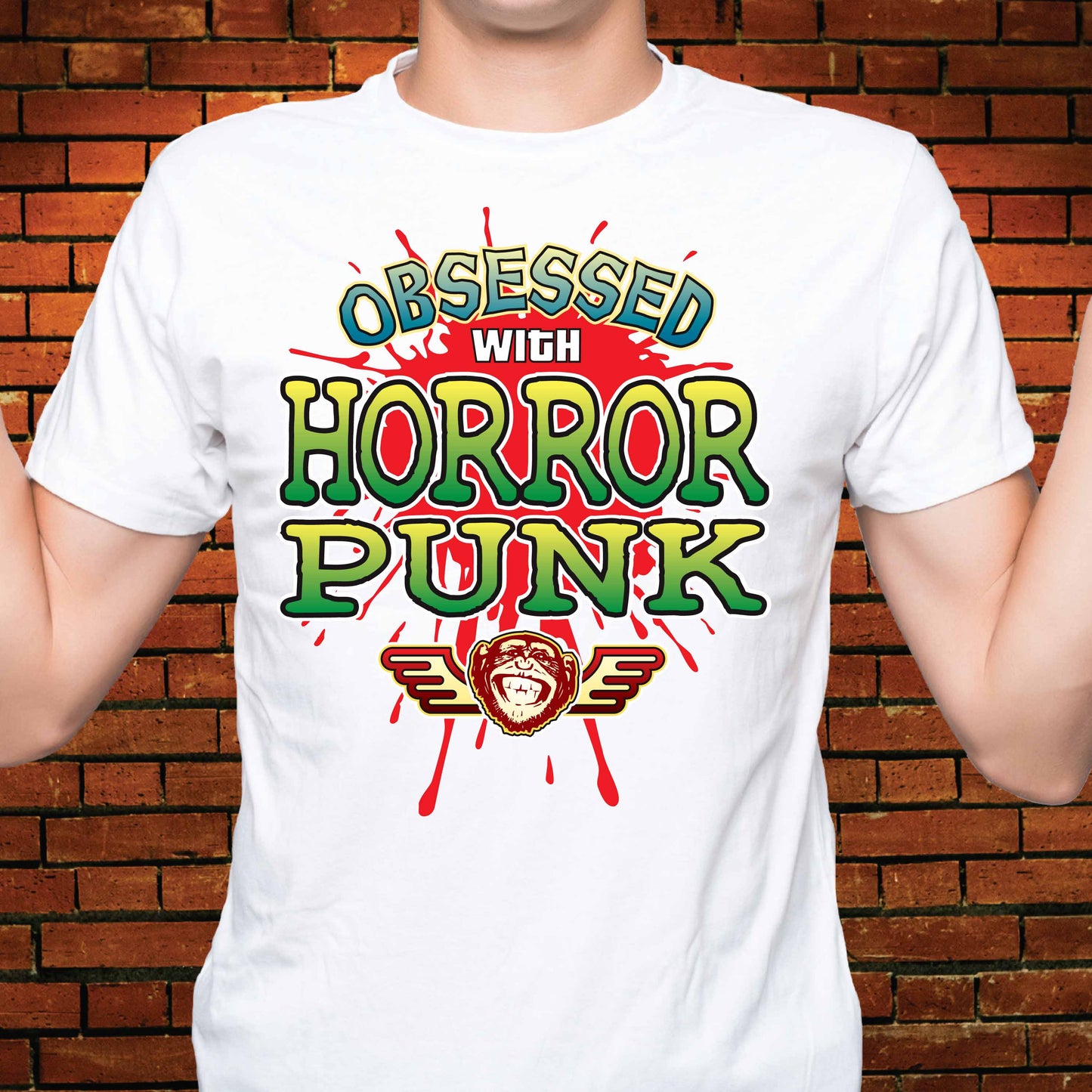 Horror Punk Obsessed Cotton T-Shirt