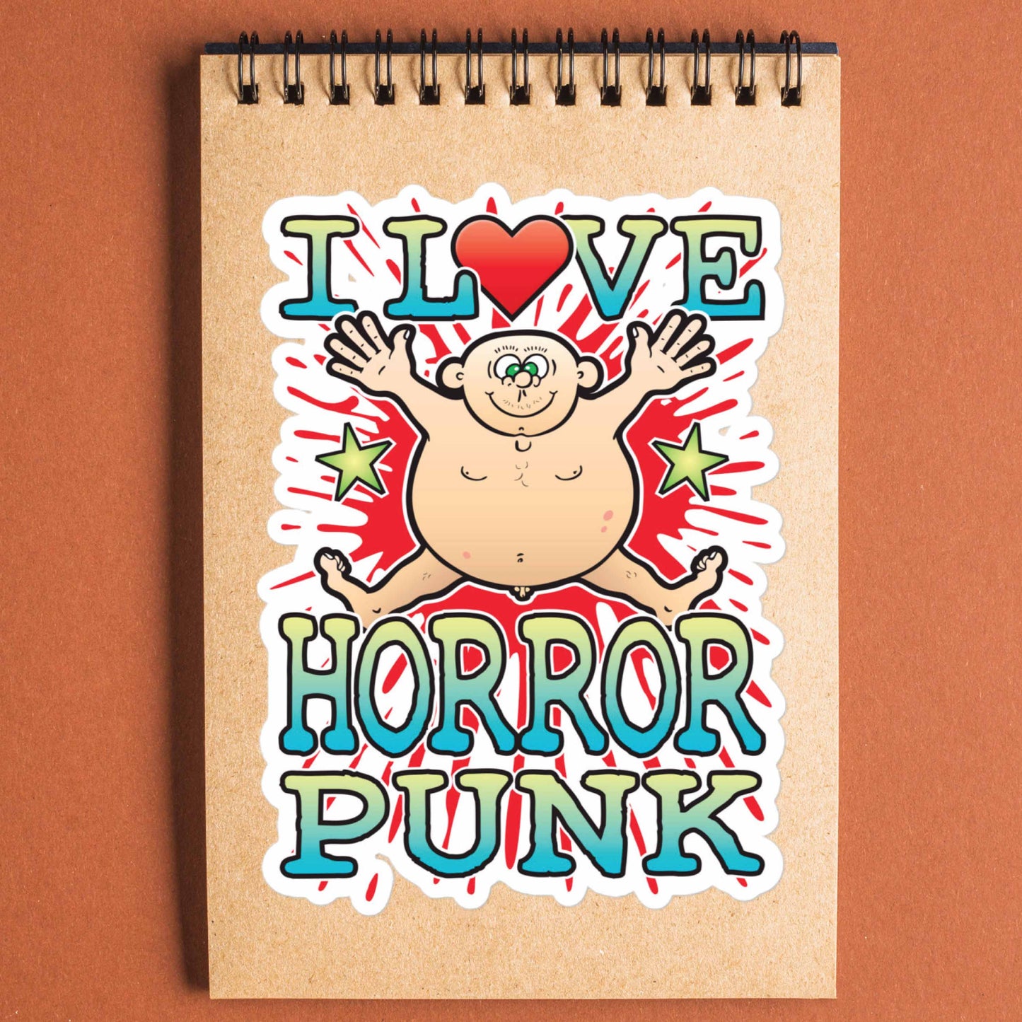 Horror Punk Vinyl Kiss-Cut Sticker / 14 x 10cm