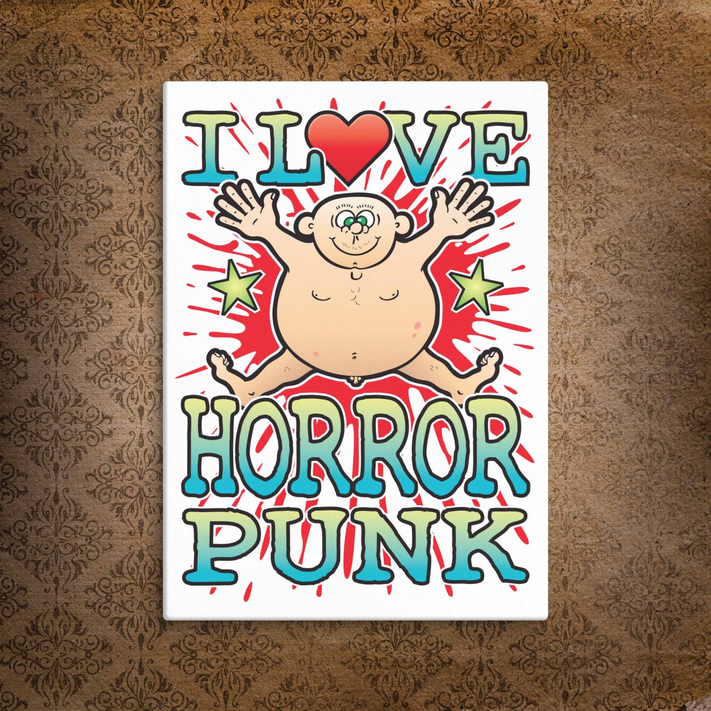 Horror Punk Canvas Print 30x40cm
