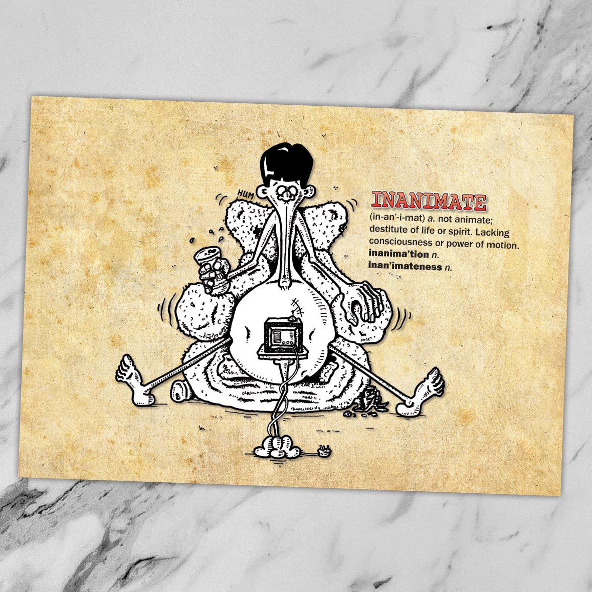 Inanimate Cartoon Art Print