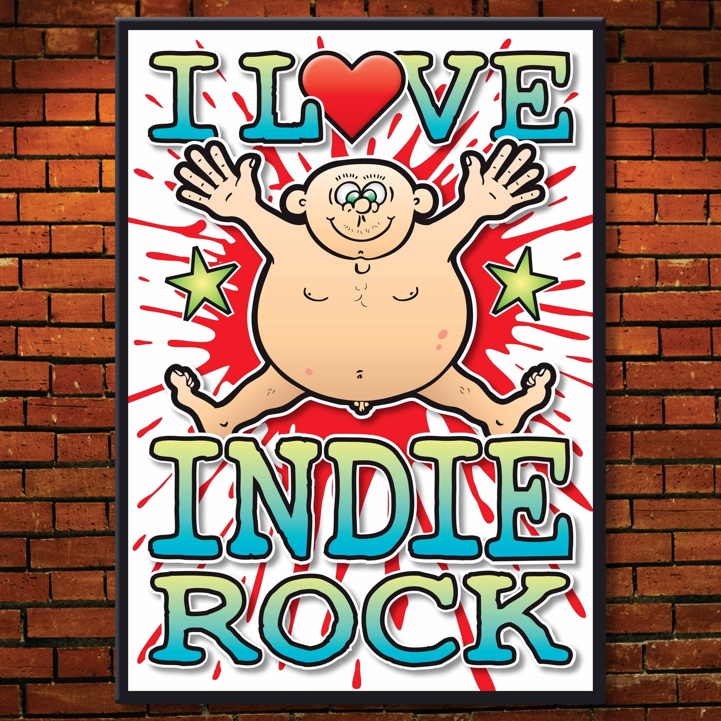 Indie Rock Art Print / Love Music Poster / Wall Décor / Rock Guru