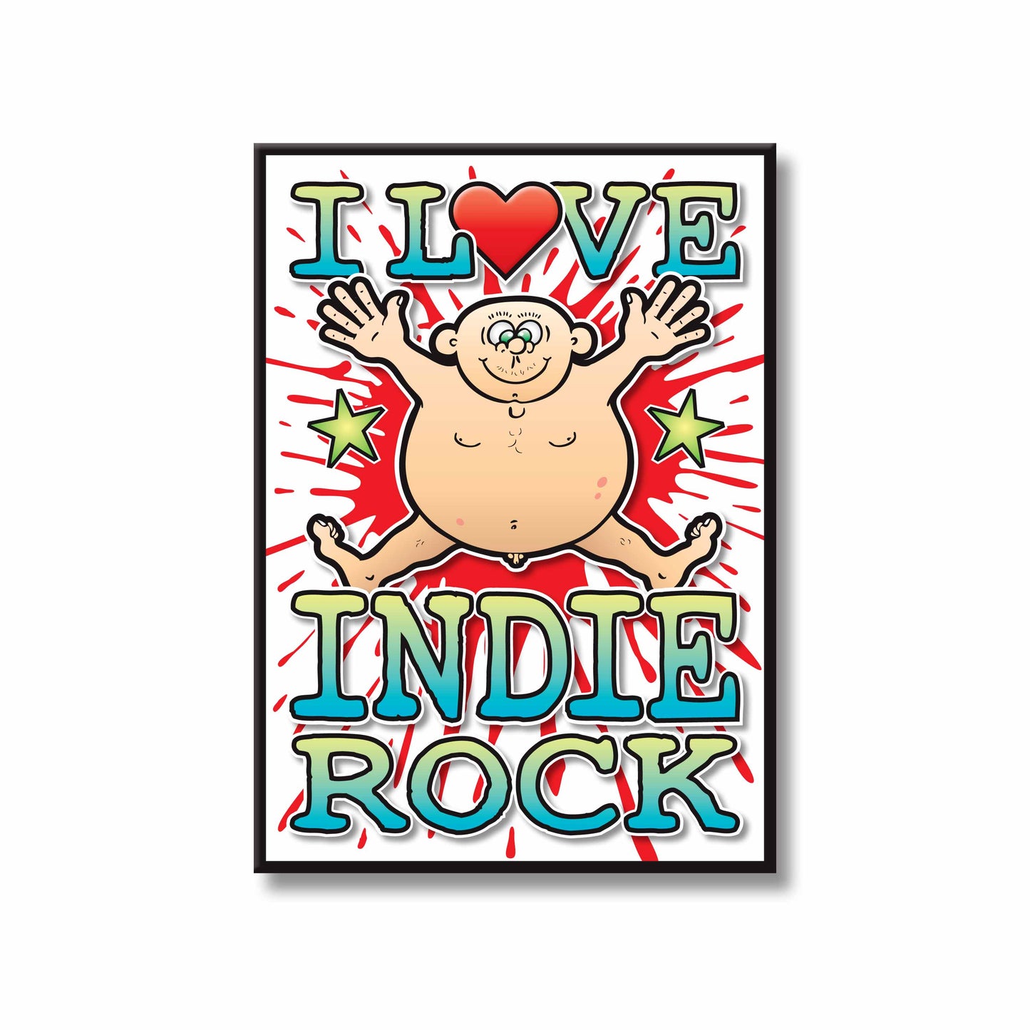 Indie Rock Art Print / Love Music Poster / Wall Décor / Rock Guru