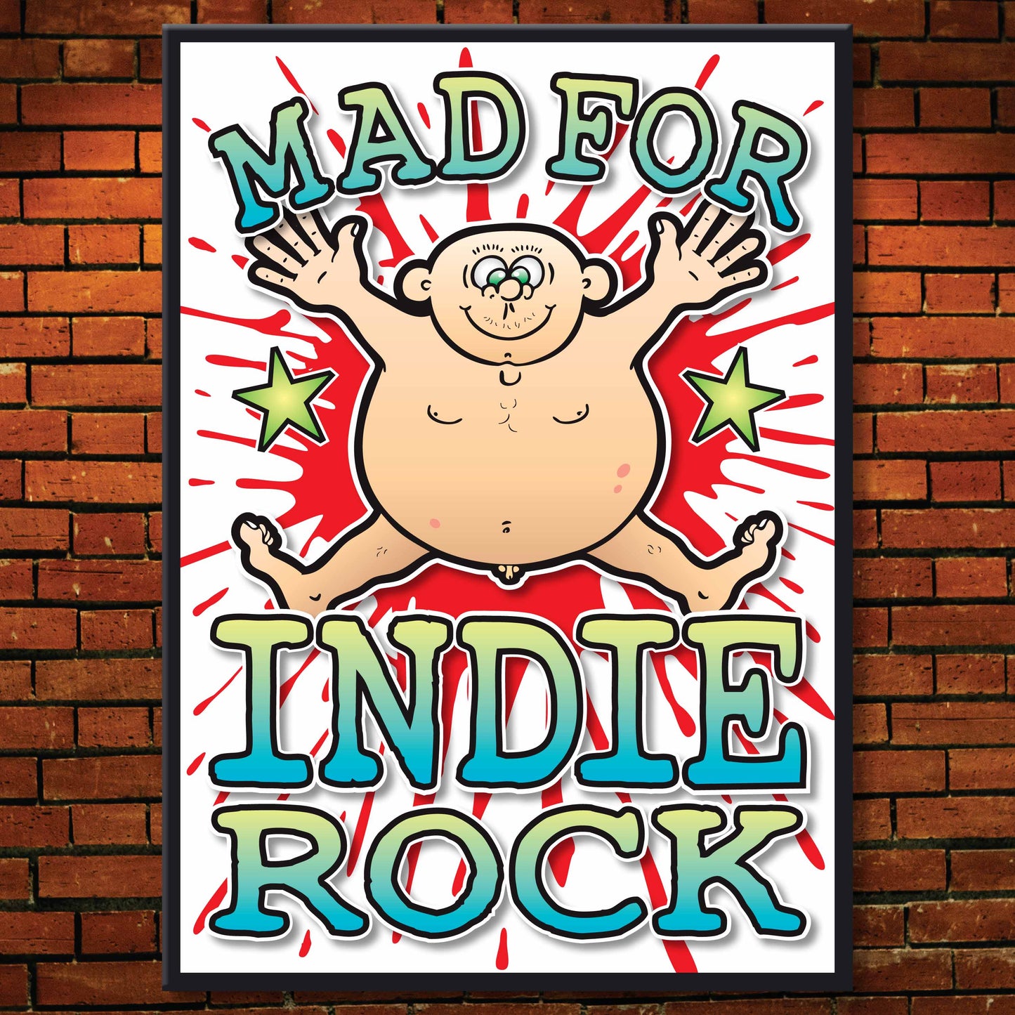 Indie Rock Art Print / Mad For Music Poster / Wall Décor