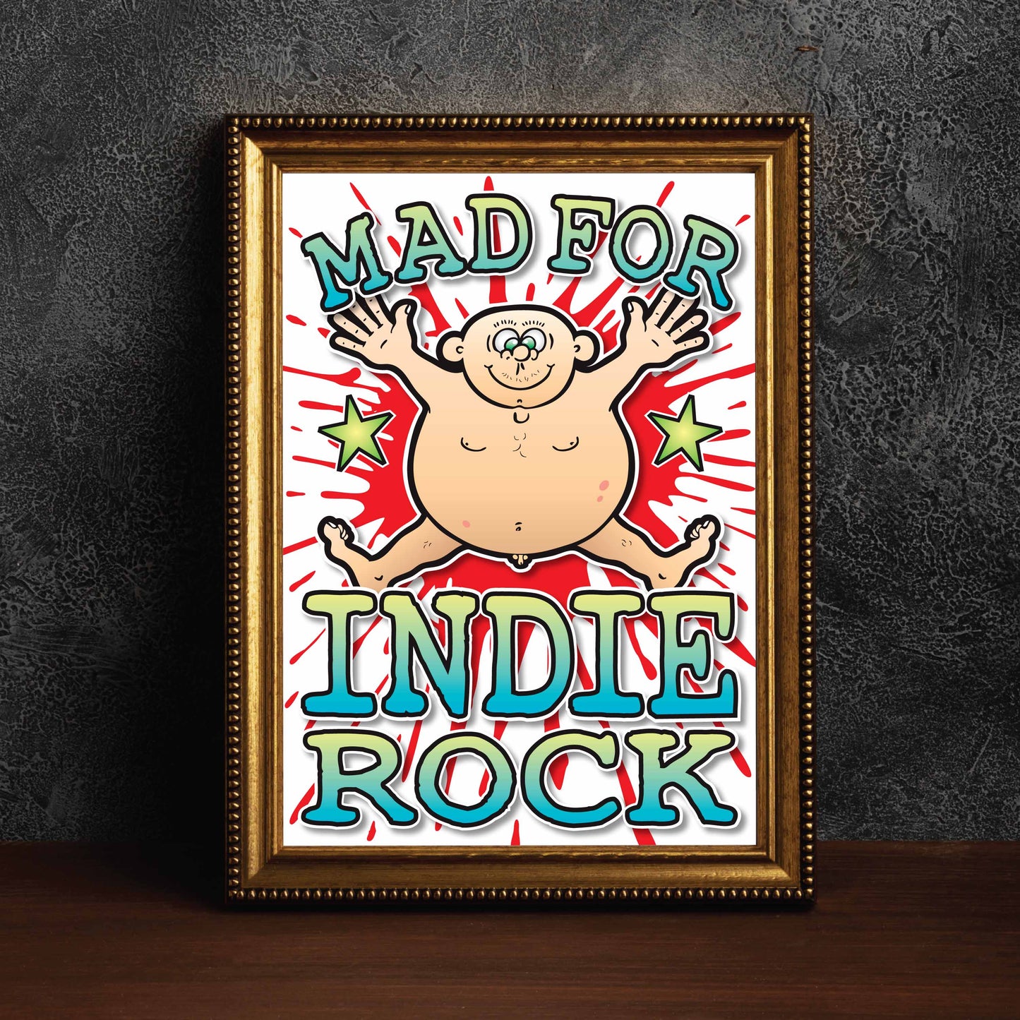 Indie Rock Art Print / Mad For Music Poster / Wall Décor
