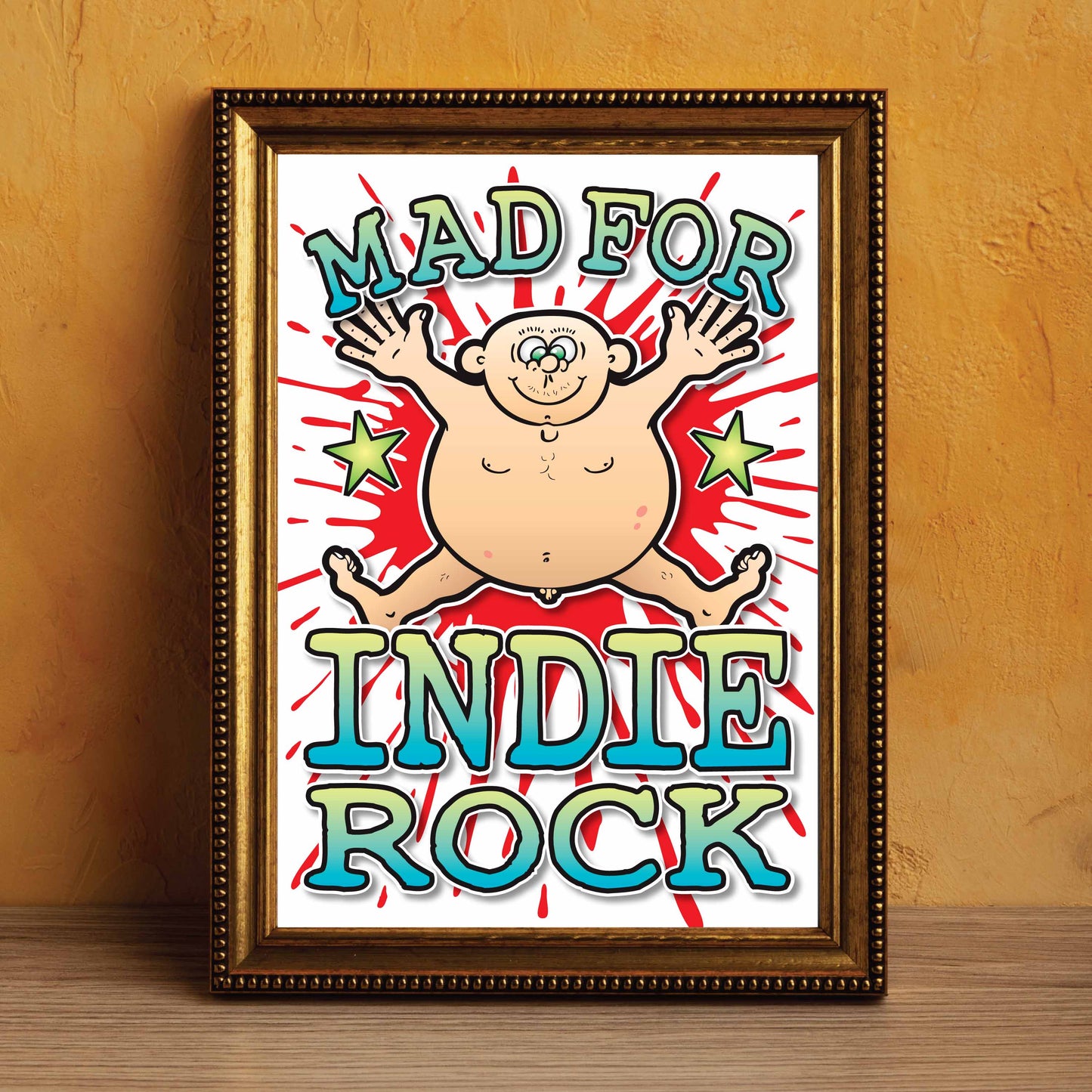 Indie Rock Art Print / Mad For Music Poster / Wall Décor