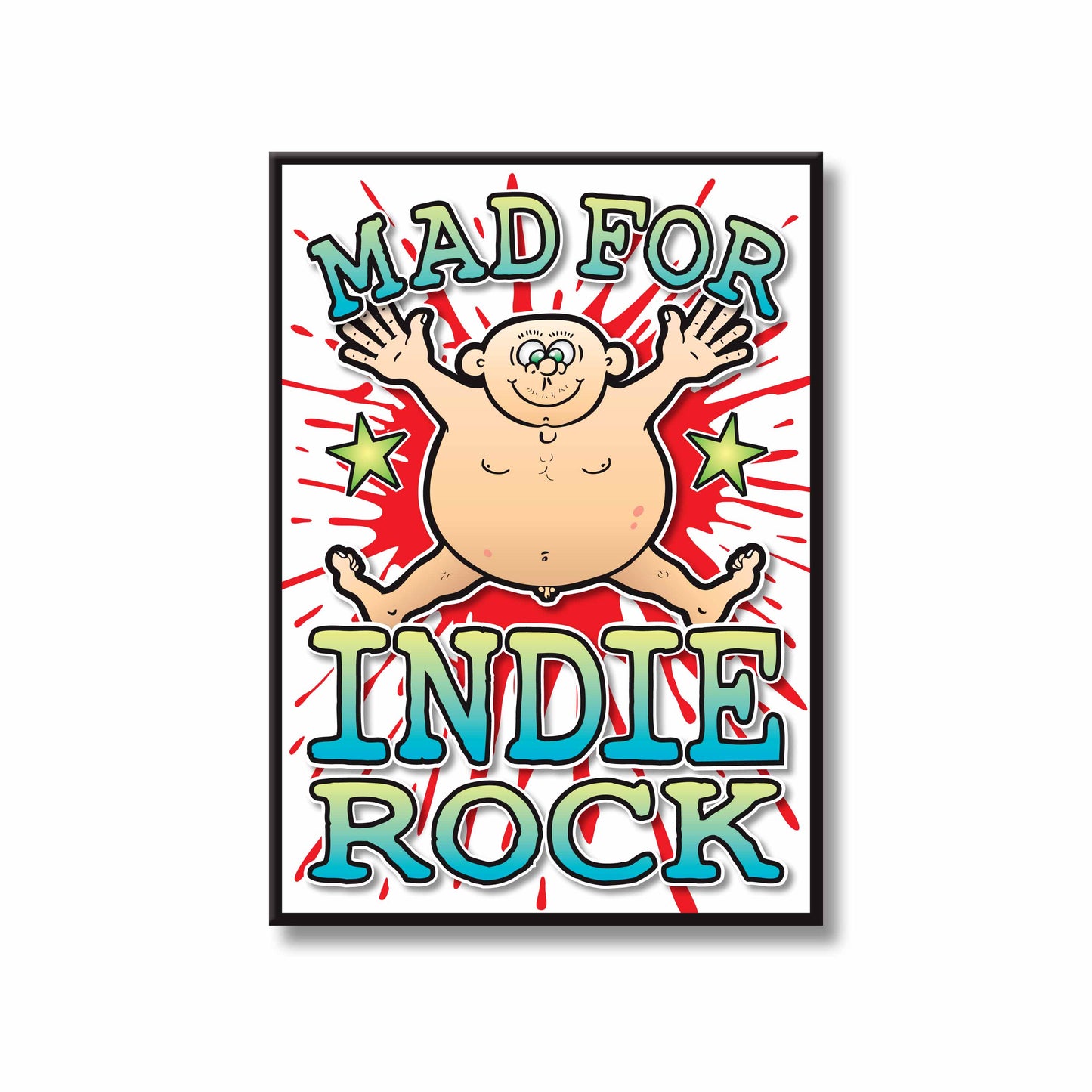 Indie Rock Art Print / Mad For Music Poster / Wall Décor