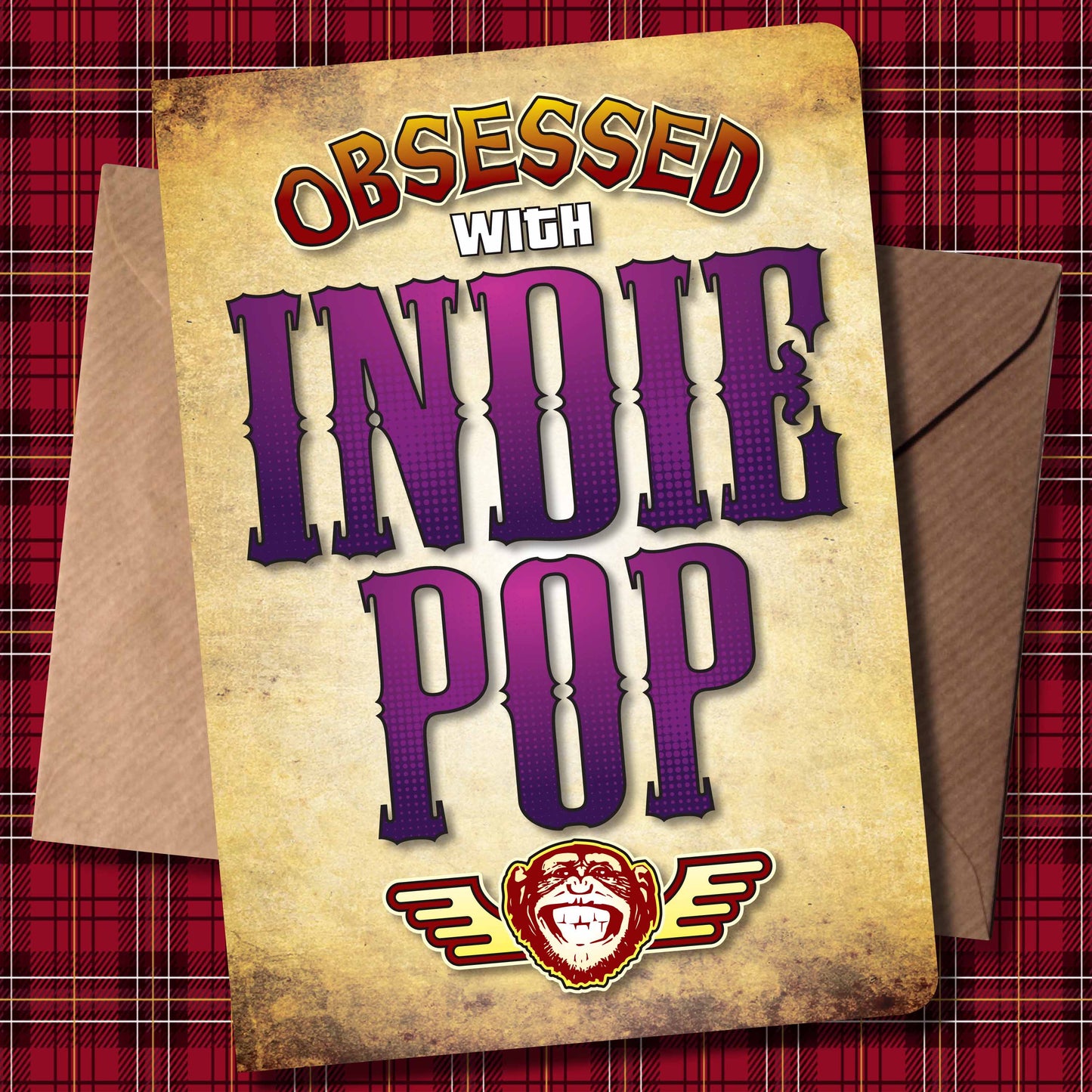 Indie Pop - Obsessed Art Poster + Birthday / Greetings Card